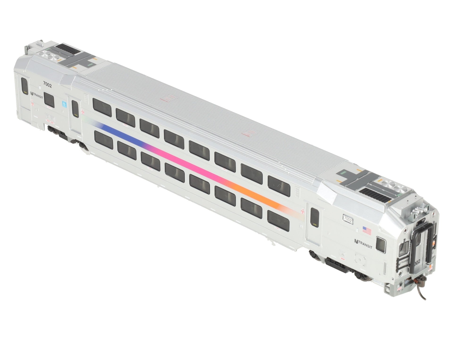 Atlas 20007381 HO Scale NJ Transit Multi Level Commuter Cab Car #7002 LN/Box
