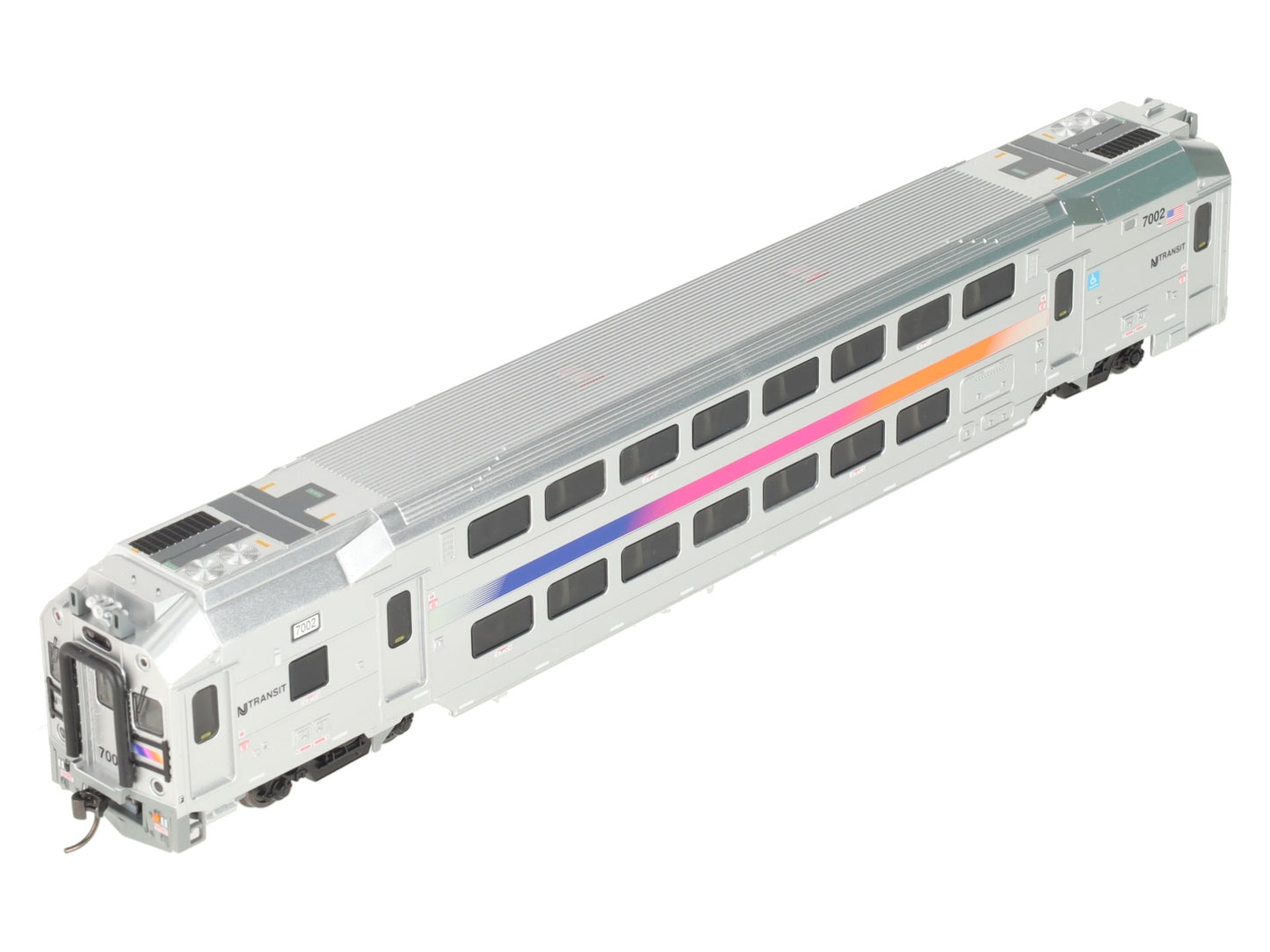 Atlas 20007381 HO Scale NJ Transit Multi Level Commuter Cab Car #7002 LN/Box