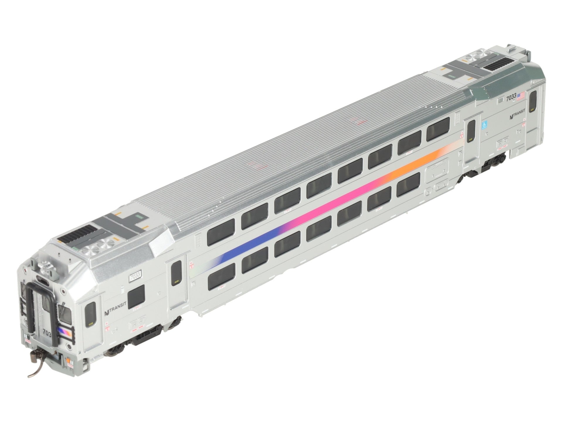 Atlas 20007382 HO Scale NJ Transit Multi Level Commuter Cab Car #7033 LN/Box