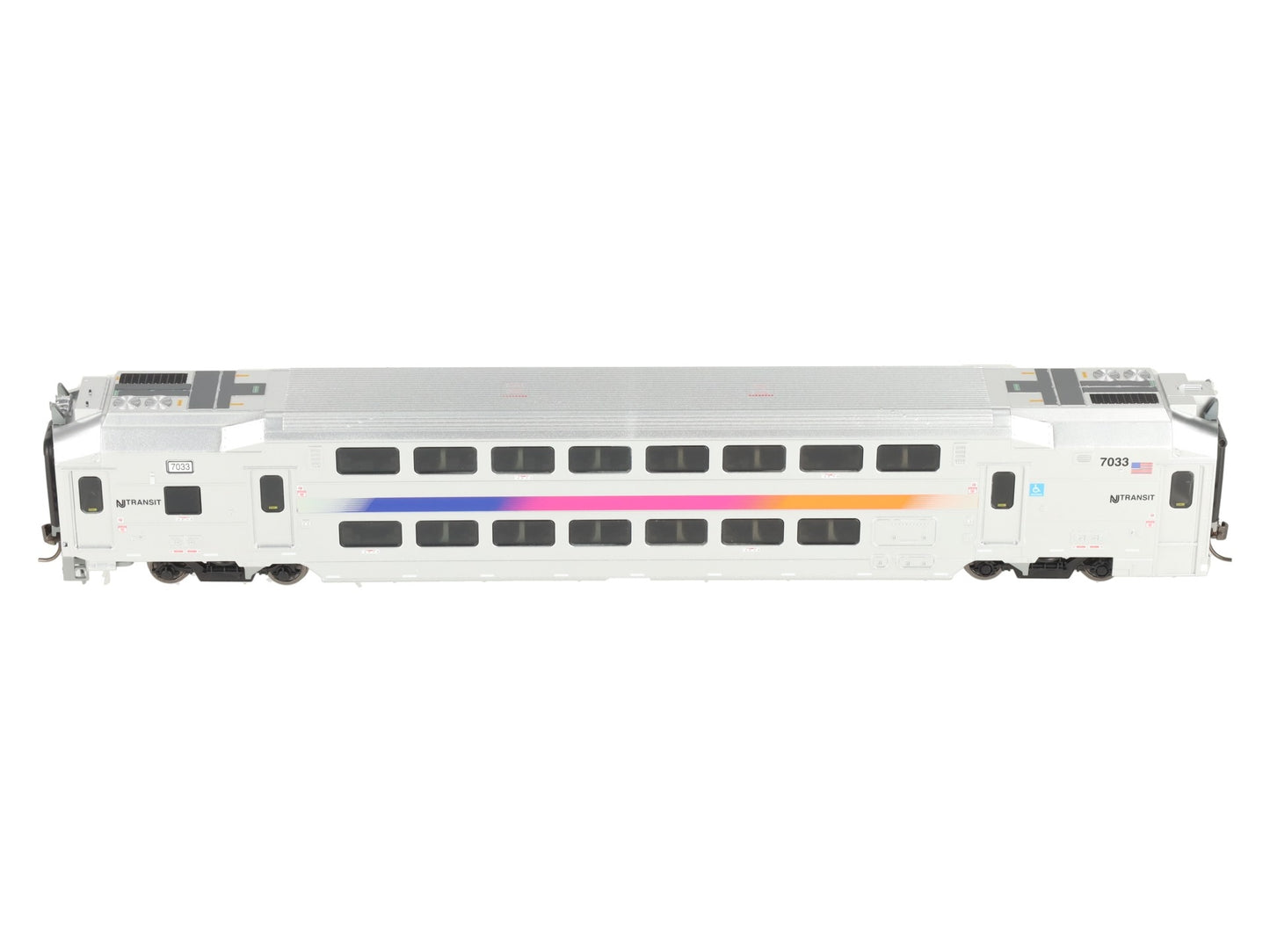 Atlas 20007382 HO Scale NJ Transit Multi Level Commuter Cab Car #7033 LN/Box