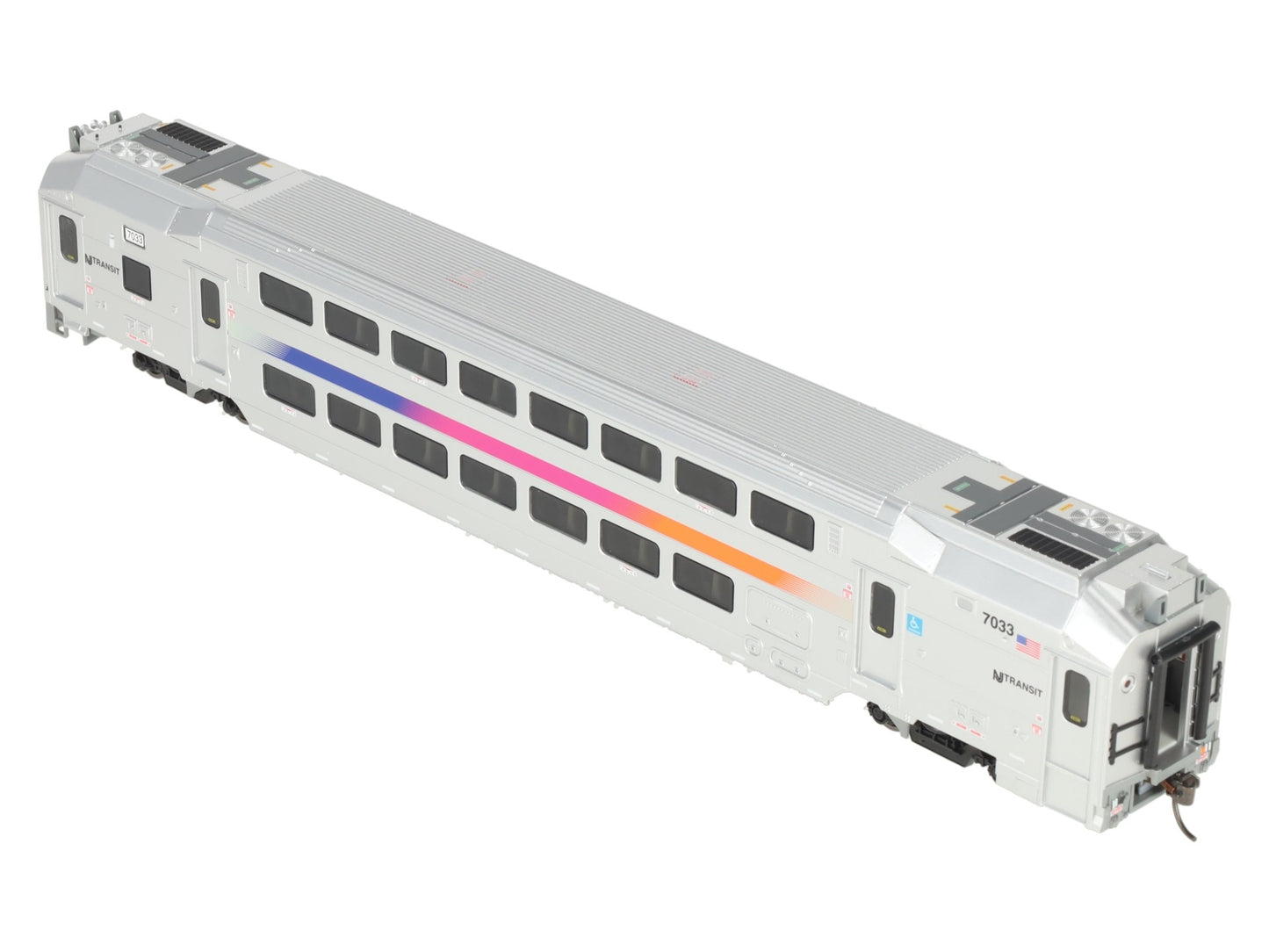 Atlas 20007382 HO Scale NJ Transit Multi Level Commuter Cab Car #7033 LN/Box