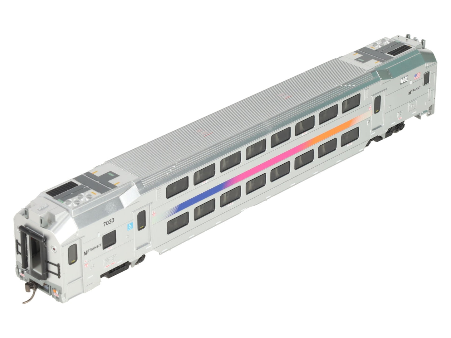 Atlas 20007382 HO Scale NJ Transit Multi Level Commuter Cab Car #7033 LN/Box