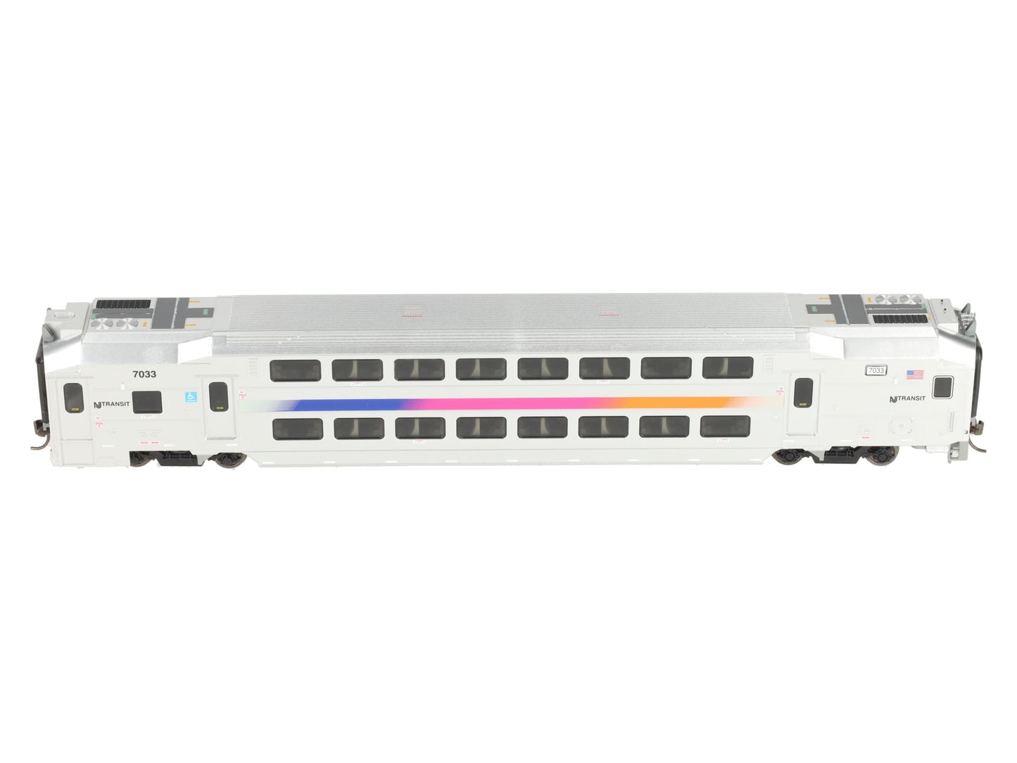 Atlas 20007382 HO Scale NJ Transit Multi Level Commuter Cab Car #7033 LN/Box