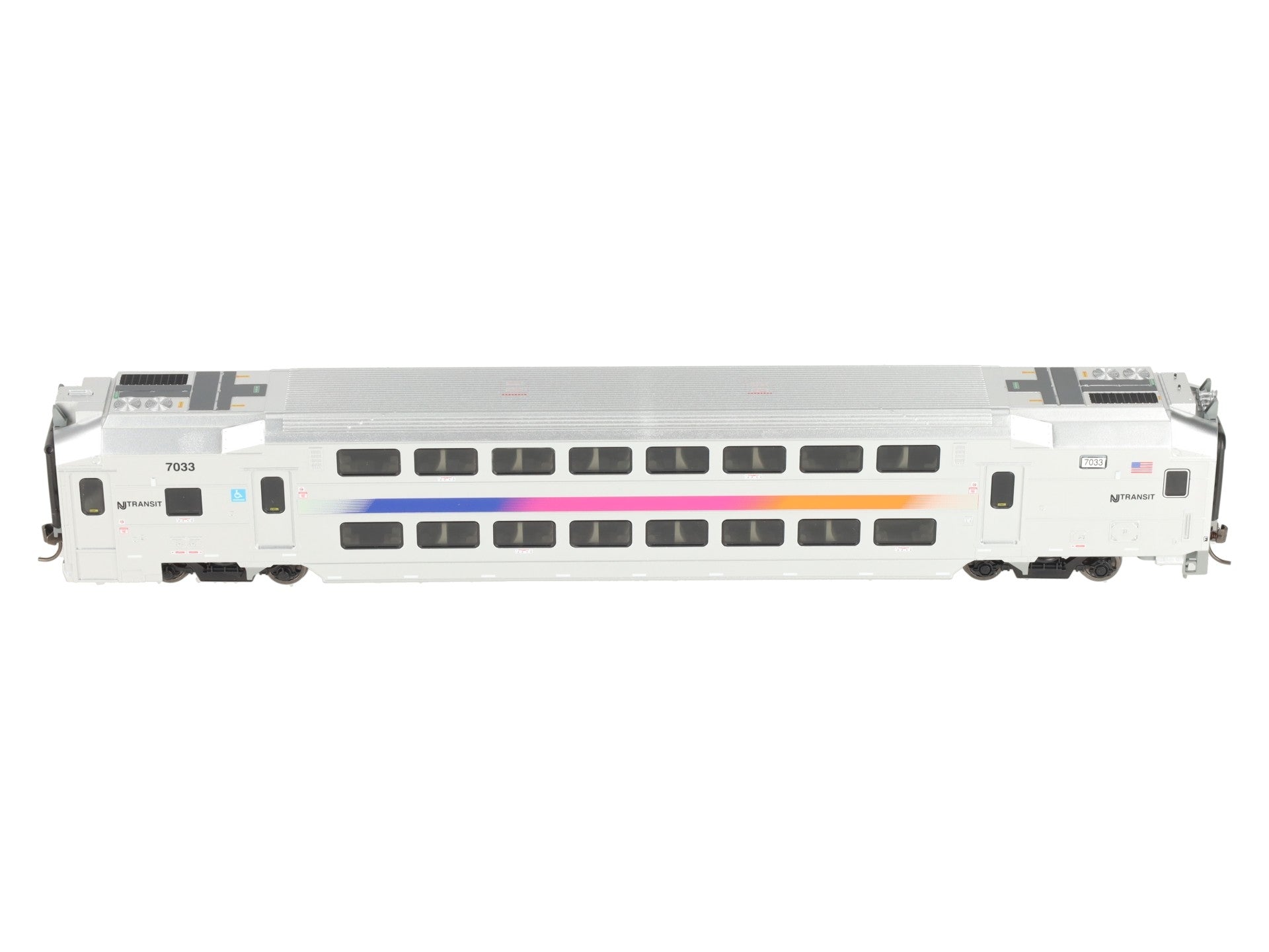 Atlas 20007382 HO Scale NJ Transit Multi Level Commuter Cab Car #7033 LN/Box
