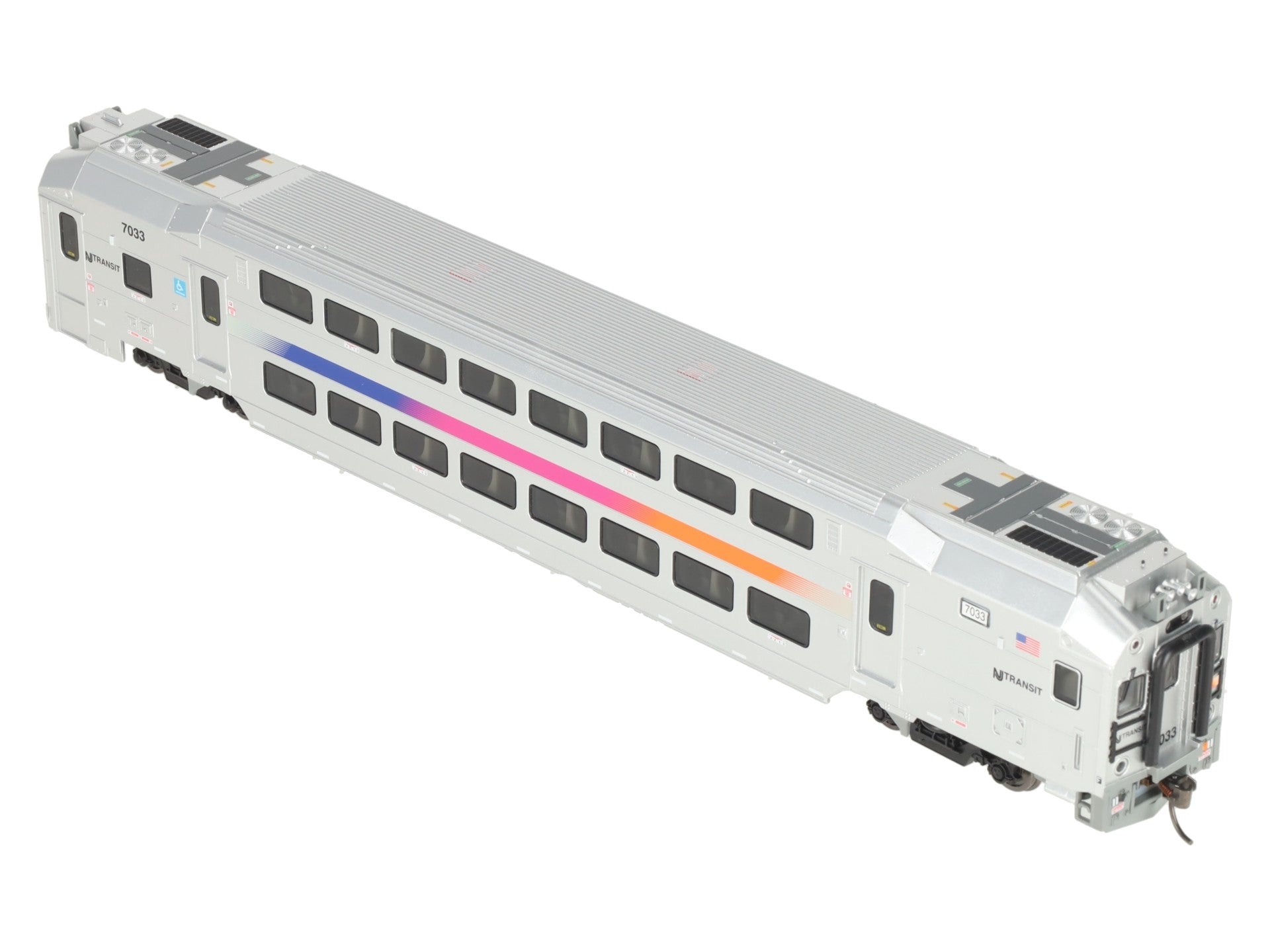 Atlas 20007382 HO Scale NJ Transit Multi Level Commuter Cab Car #7033 LN/Box