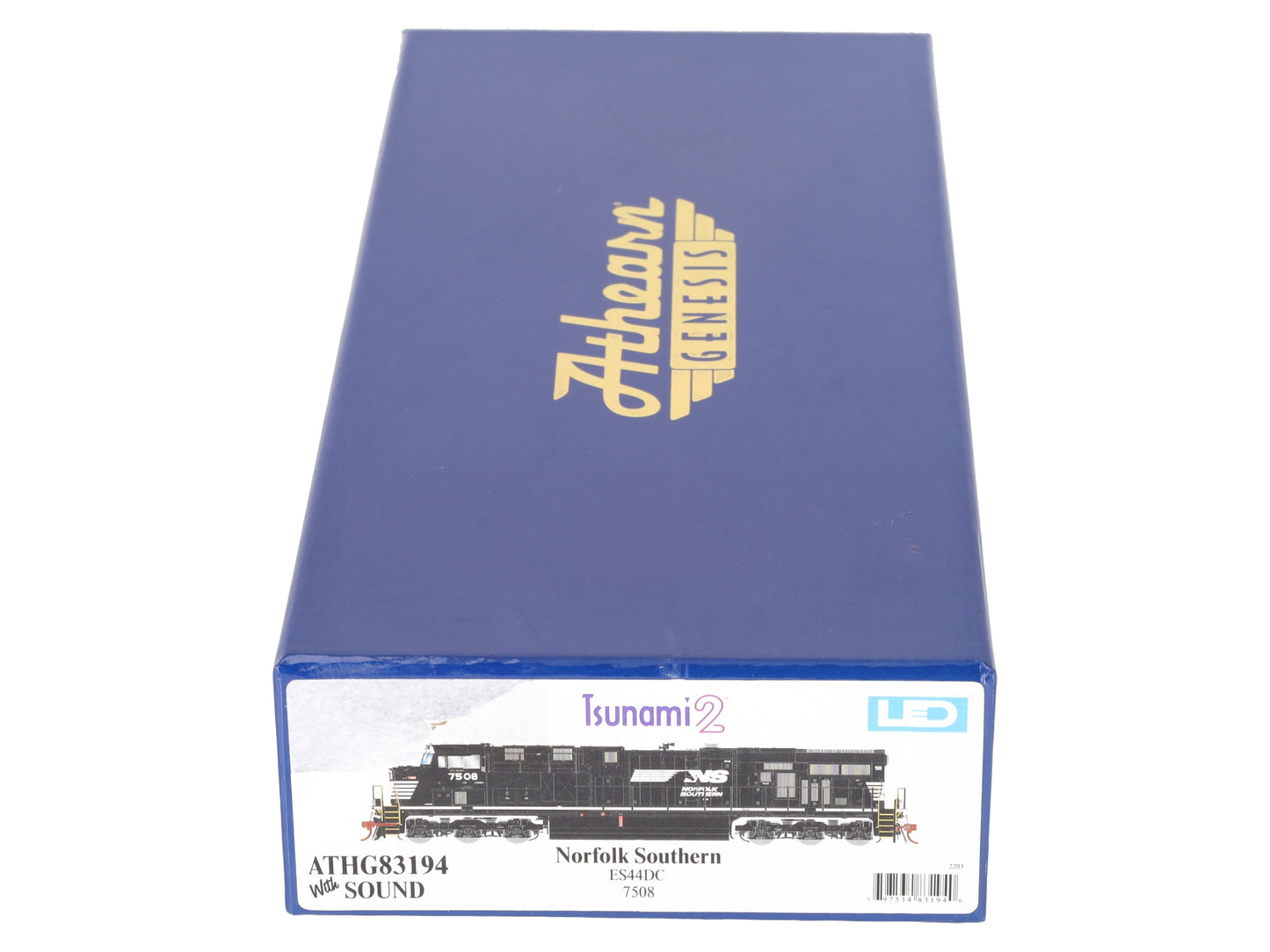 Athearn G83194 HO Scale Norfolk Southern ES40DC Locomotive w/DCC & Sound #7508 NIB