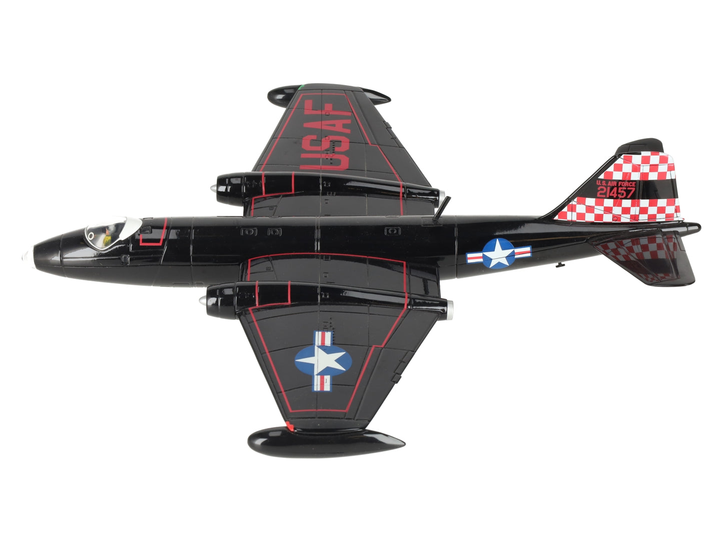 Corgi AA34702 Diecast 1:72 RB-57A USAF Gloss Black EX/Box