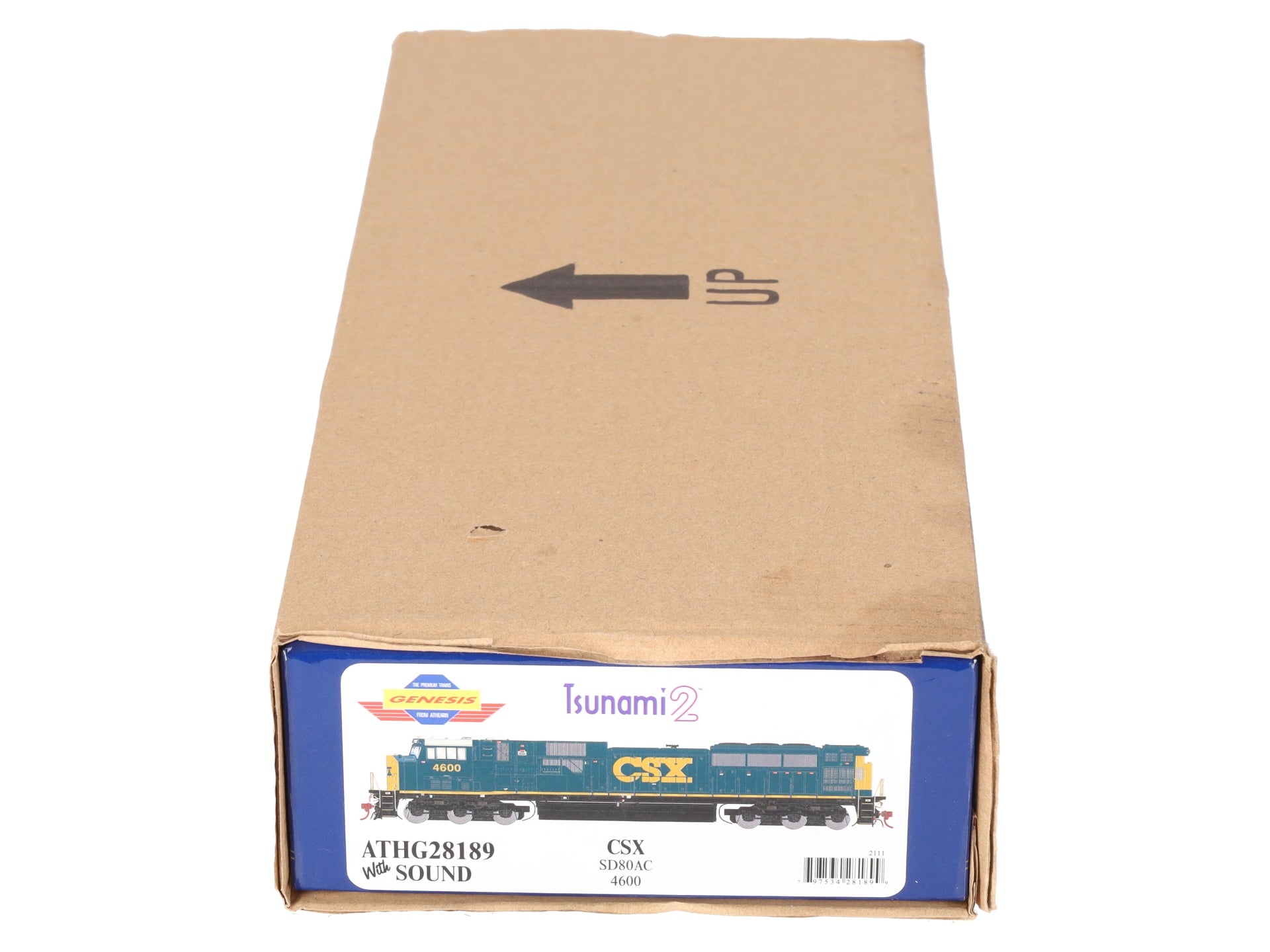Athearn G28189 HO CSXT/YN3 G2 SD80MAC Diesel Locomotive with DCC & Sound #4600 NIB