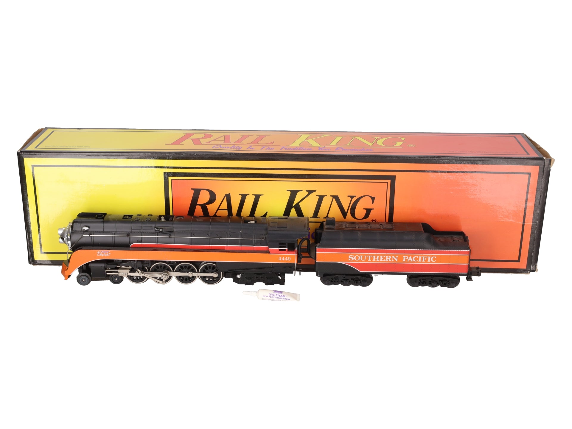 MTH 30-1119-1 O Gauge Southern Pacific GS-4 Steamer & Tender w/PS1 #4449 EX/Box