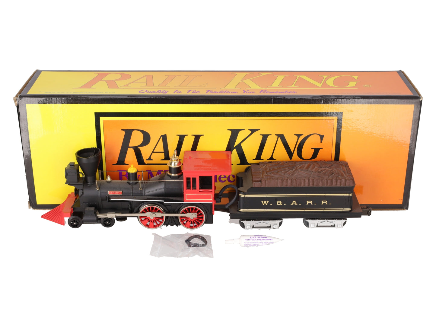 MTH 30-1120-1 O Gauge W.A.R.R General Steam Locomotive & Tender w/PS1 EX/Box