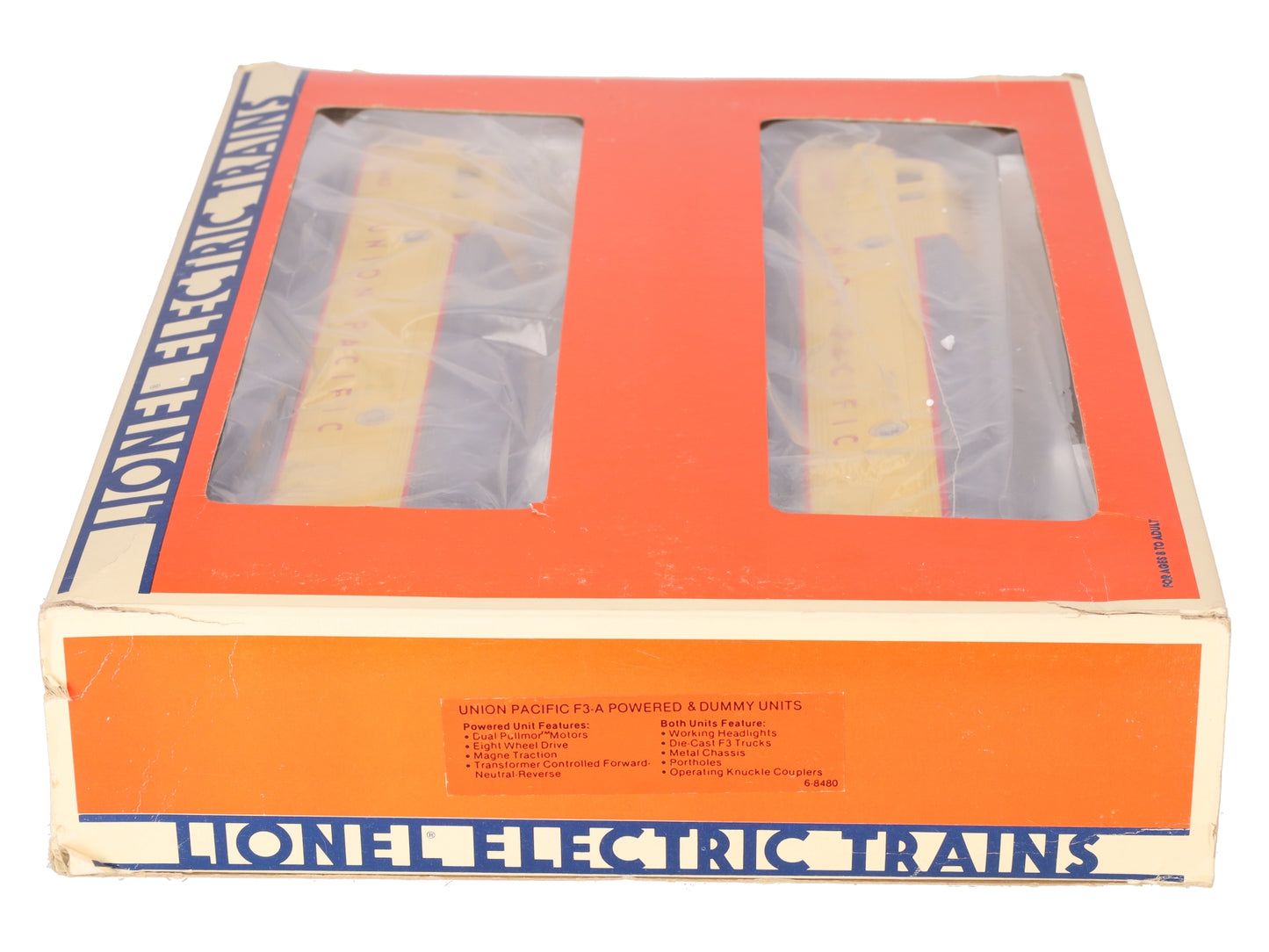Lionel 6-8480 O Union Pacific Powered and Dummy F3 AA Diesel Set #8480/8482 EX/Box