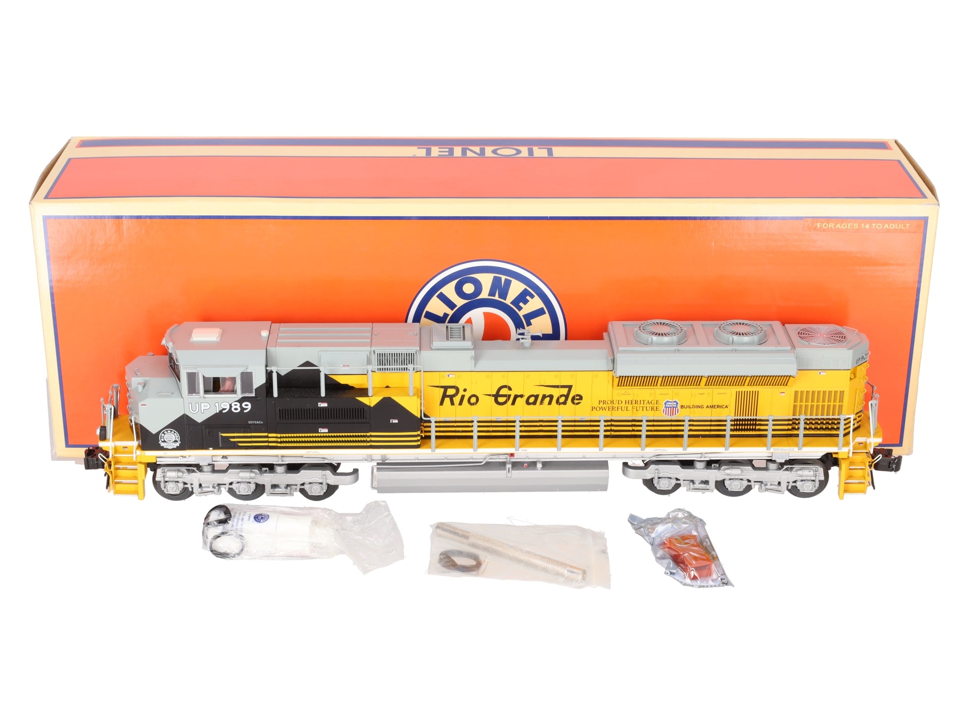 Lionel 6-28279 O Union Pacific Heritage D&RGW SD-70ACe Diesel Locomotive #1989 EX/Box
