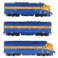 Athearn G2637 HO Scale Genesis Jersey Central Lines F3 ABA Diesel Locomotive Set