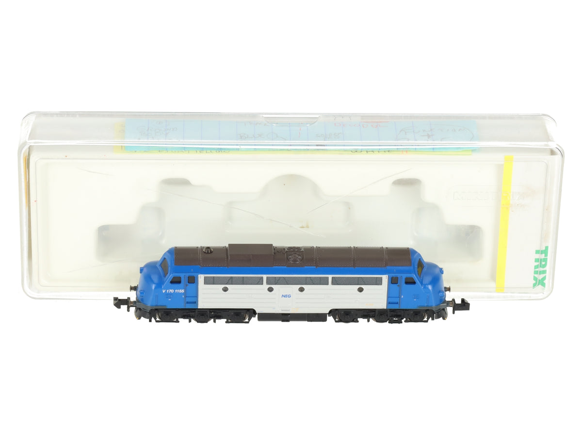 Trix 12219 N Scale DSB Nohab Neg Diesel Locomotive EX/Box