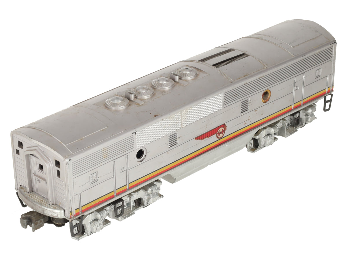 Lionel 2343C Vintage O Santa Fe F-3 Screen Top Non-Pwd. B-Unit Diesel Locomotive VG