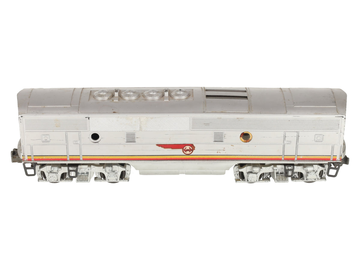 Lionel 2343C Vintage O Santa Fe F-3 Screen Top Non-Pwd. B-Unit Diesel Locomotive VG