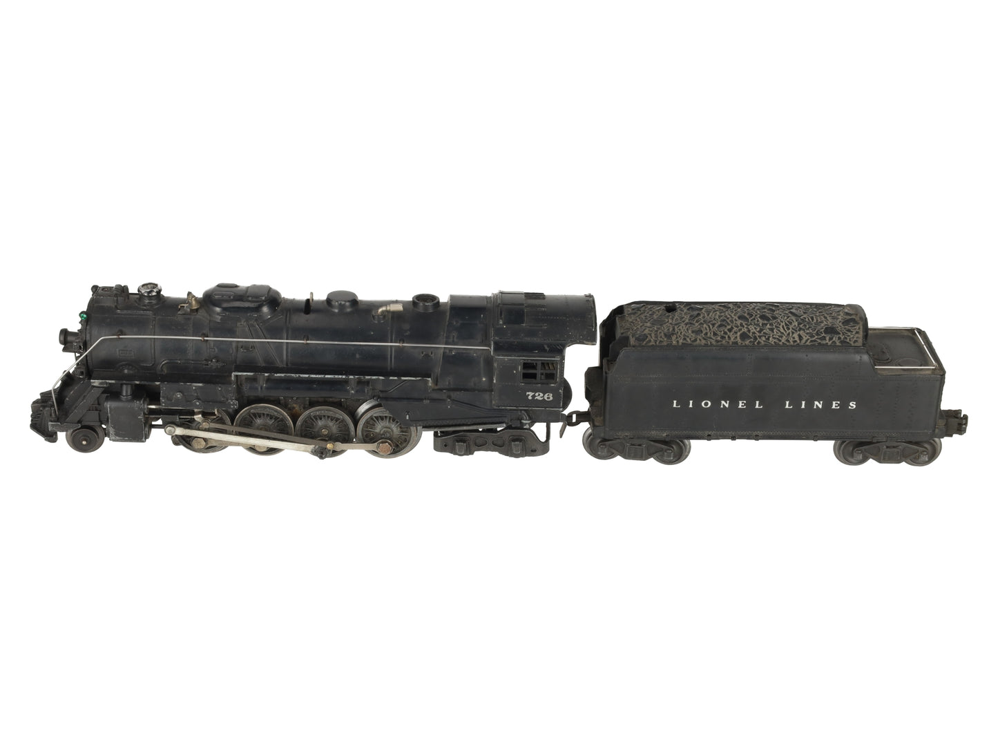 Lionel 726 Vintage O Berkshire 2-8-4 Steam Locomotive & 6466WX Tender VG