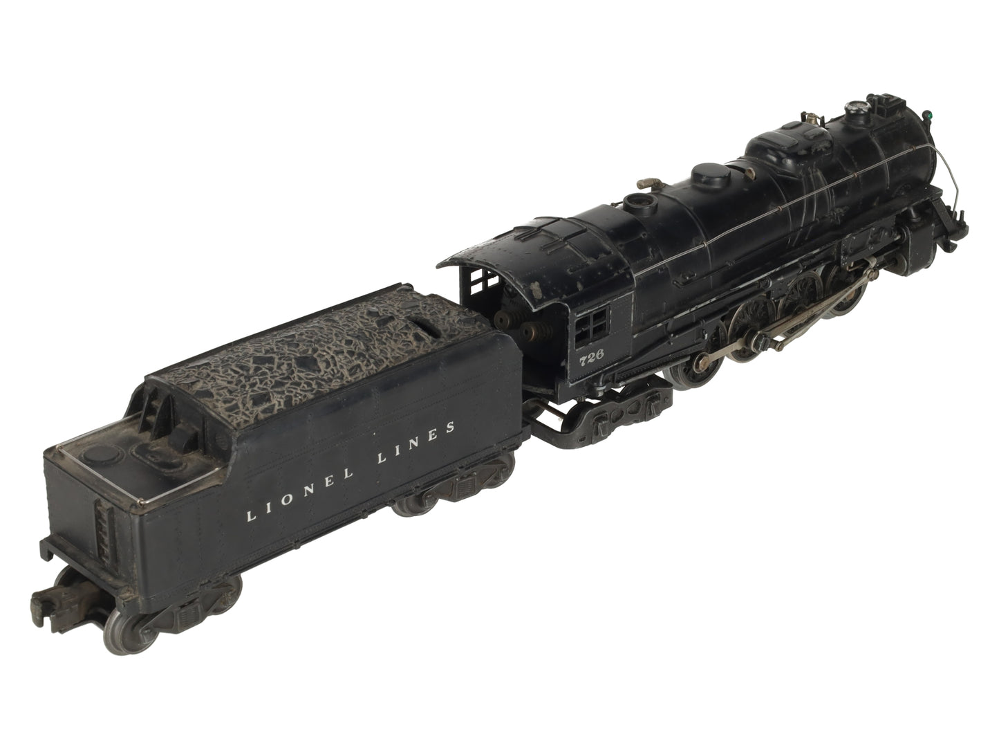 Lionel 726 Vintage O Berkshire 2-8-4 Steam Locomotive & 6466WX Tender VG