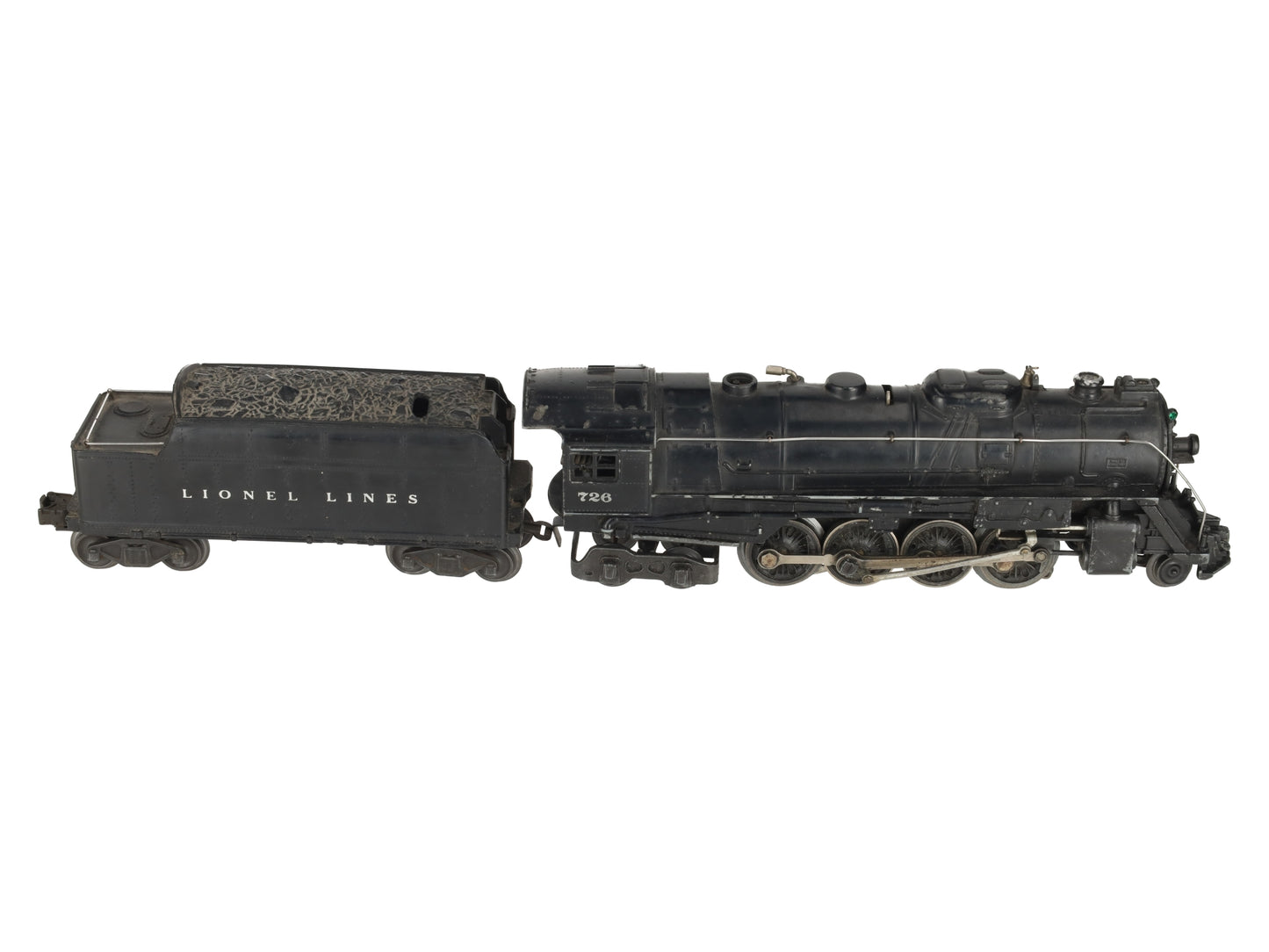 Lionel 726 Vintage O Berkshire 2-8-4 Steam Locomotive & 6466WX Tender VG