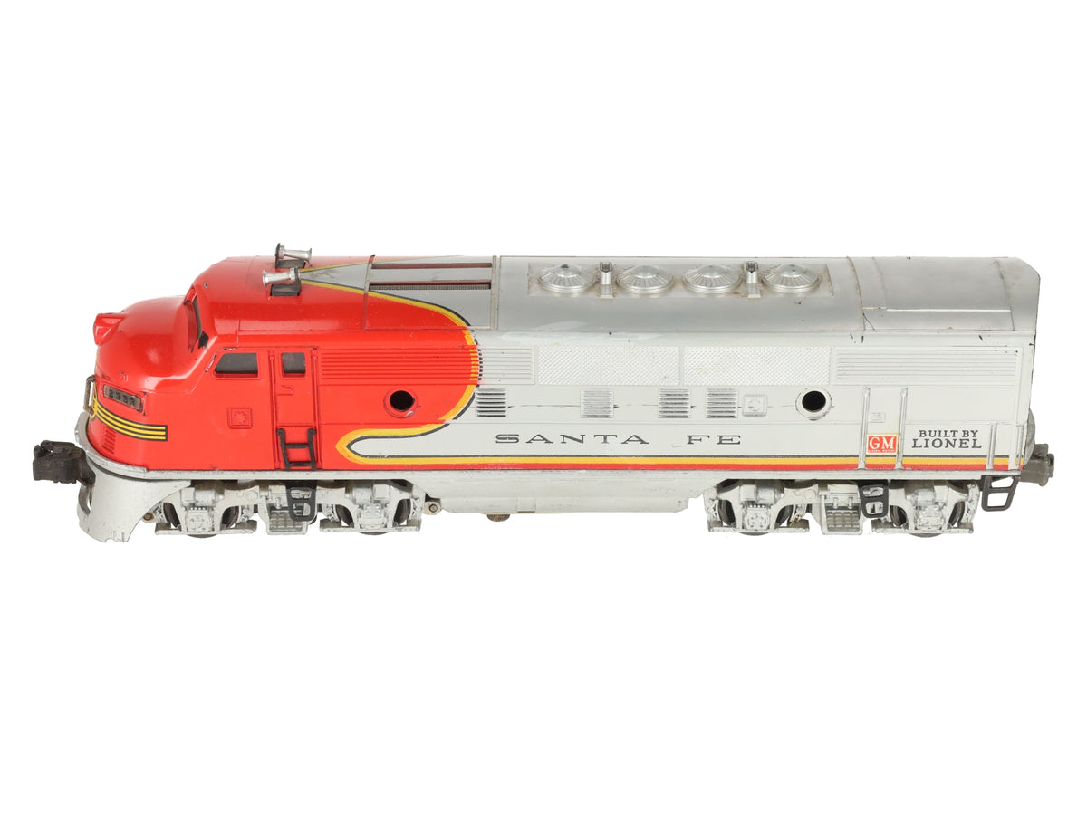 Lionel 2333 Vintage O Gauge Santa Fe F3 Powered A Diesel Locomotive VG