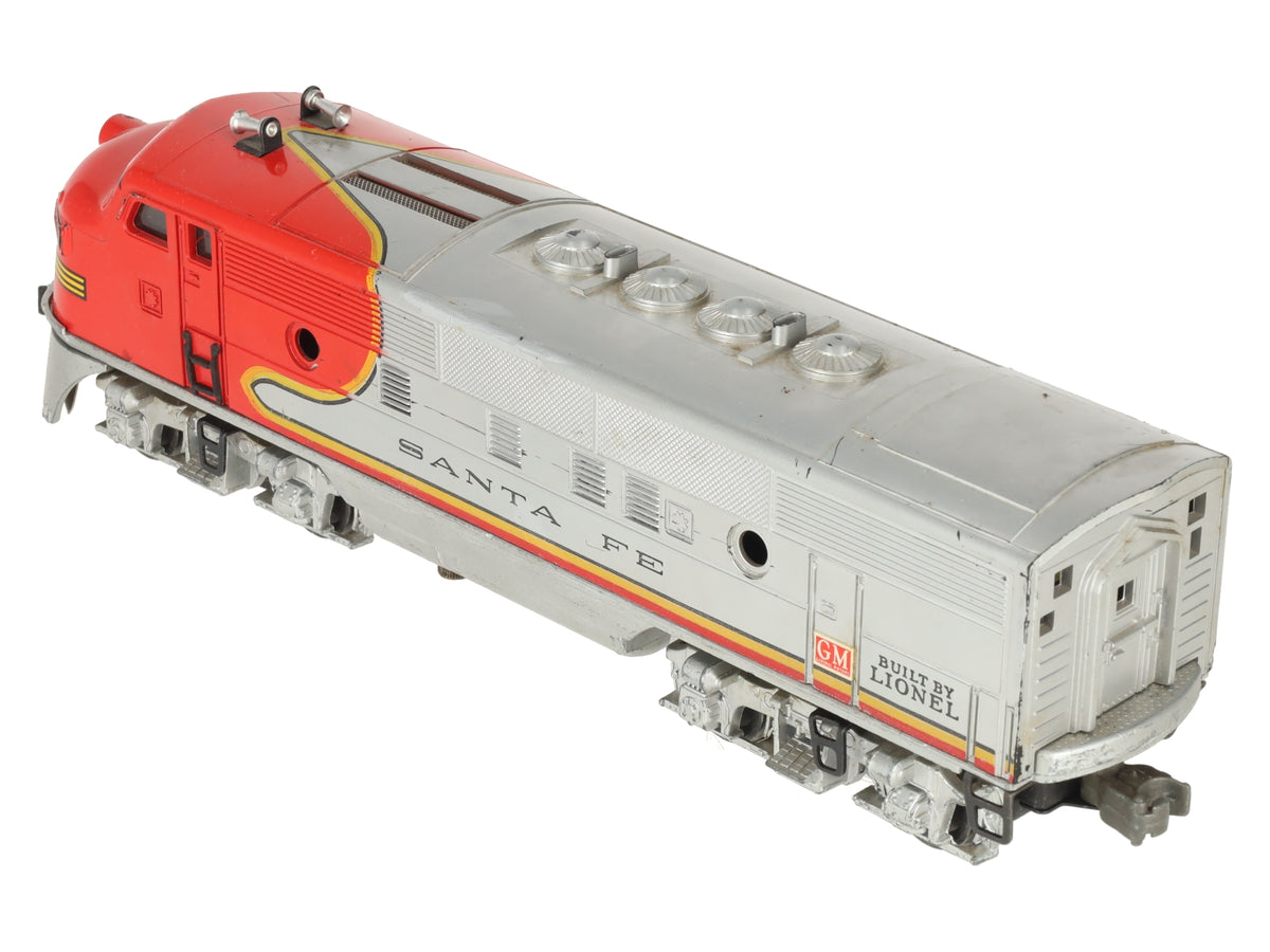 Lionel 2333 Vintage O Gauge Santa Fe F3 Powered A Diesel Locomotive VG
