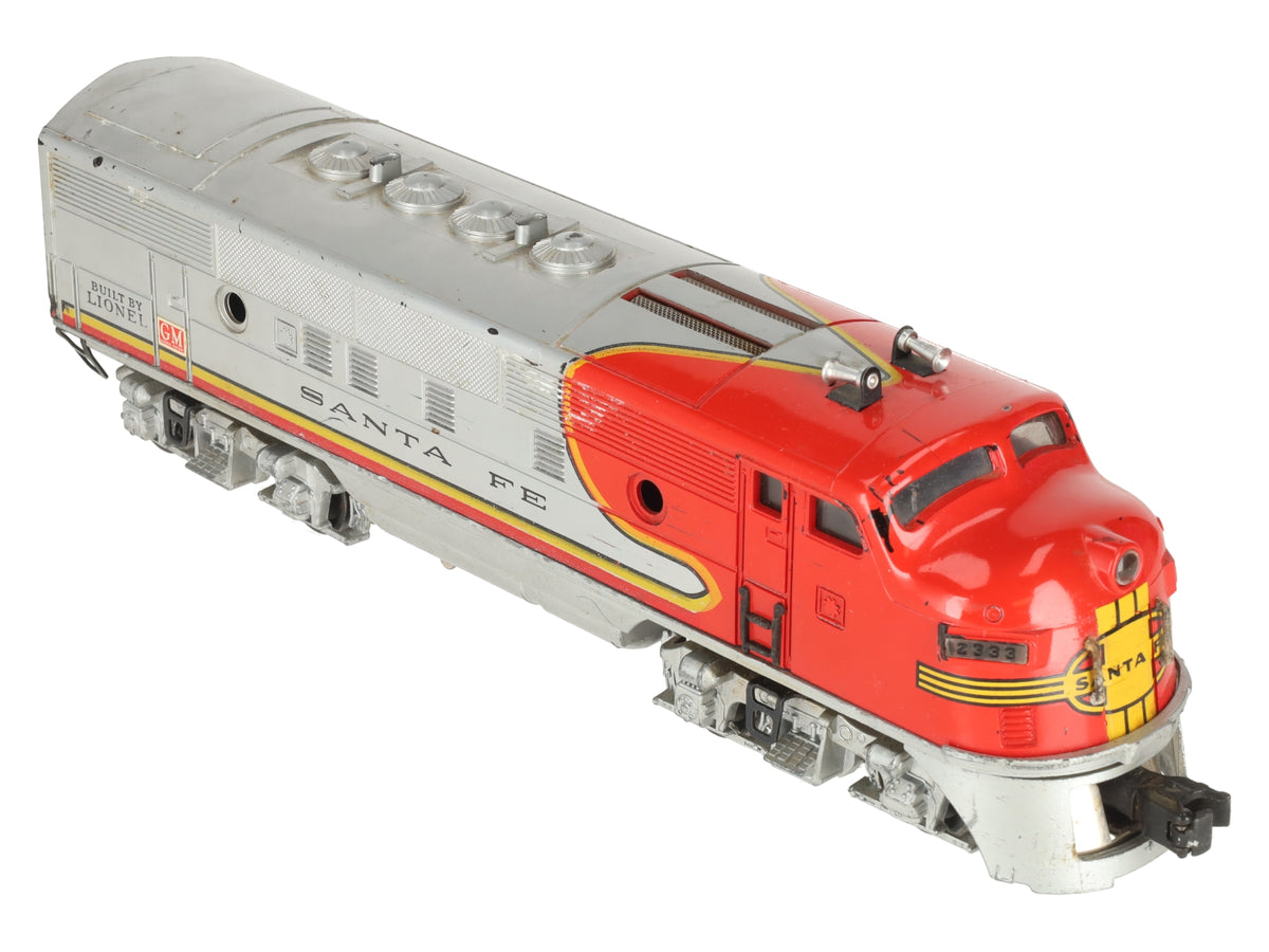 Lionel 2333 Vintage O Gauge Santa Fe F3 Powered A Diesel Locomotive VG
