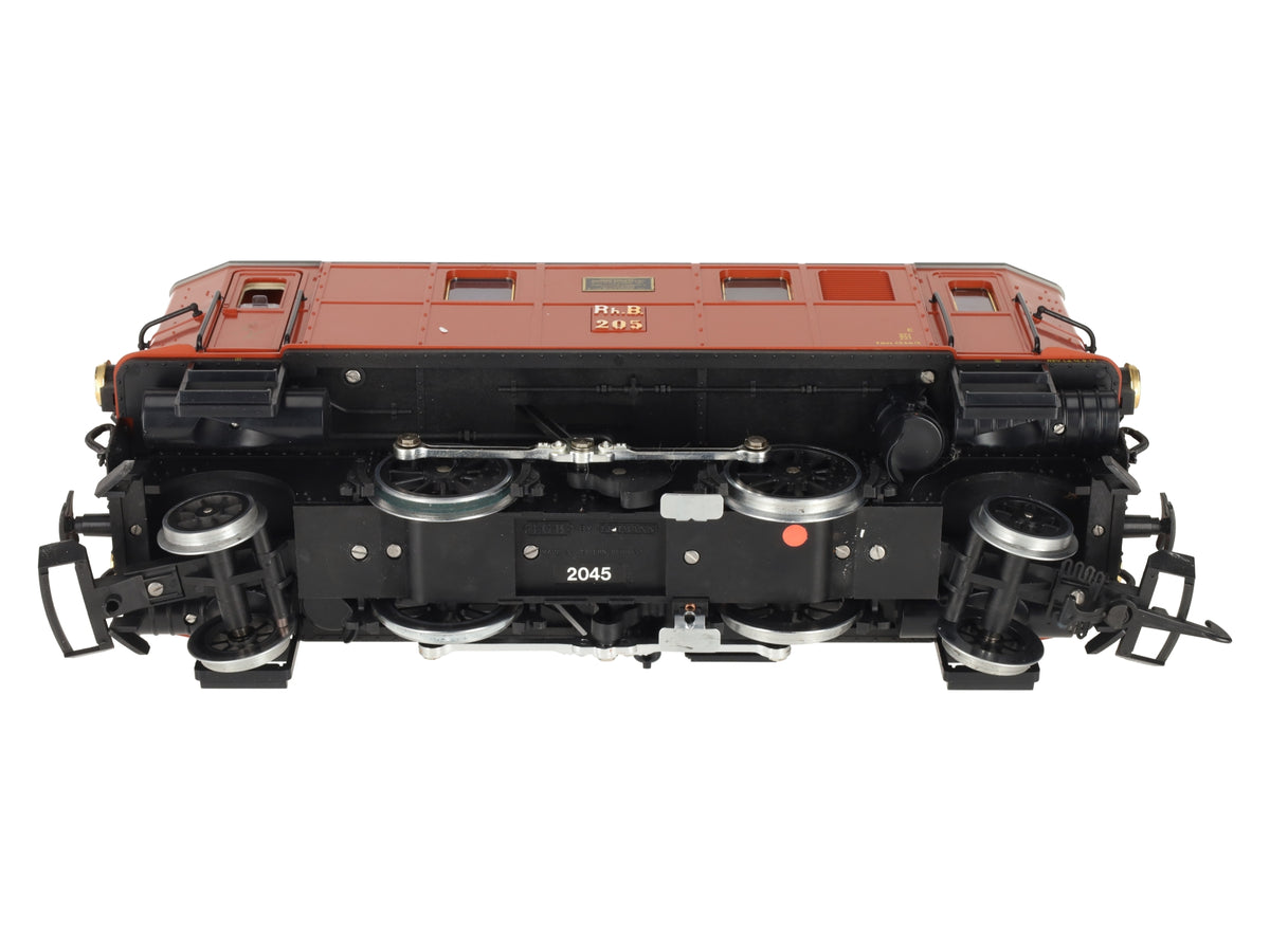 LGB 2045 G Scale RhB Electric Locomotive #205 VG/Box