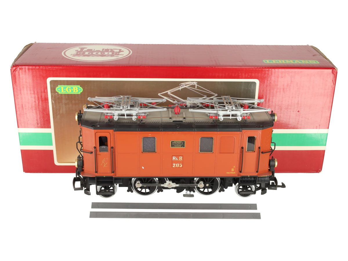 LGB 2045 G Scale RhB Electric Locomotive #205 VG/Box