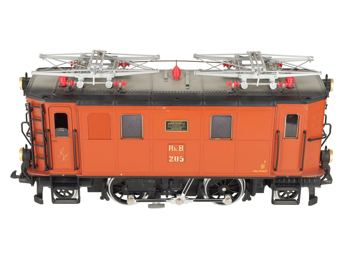 LGB 2045 G Scale RhB Electric Locomotive #205 VG/Box