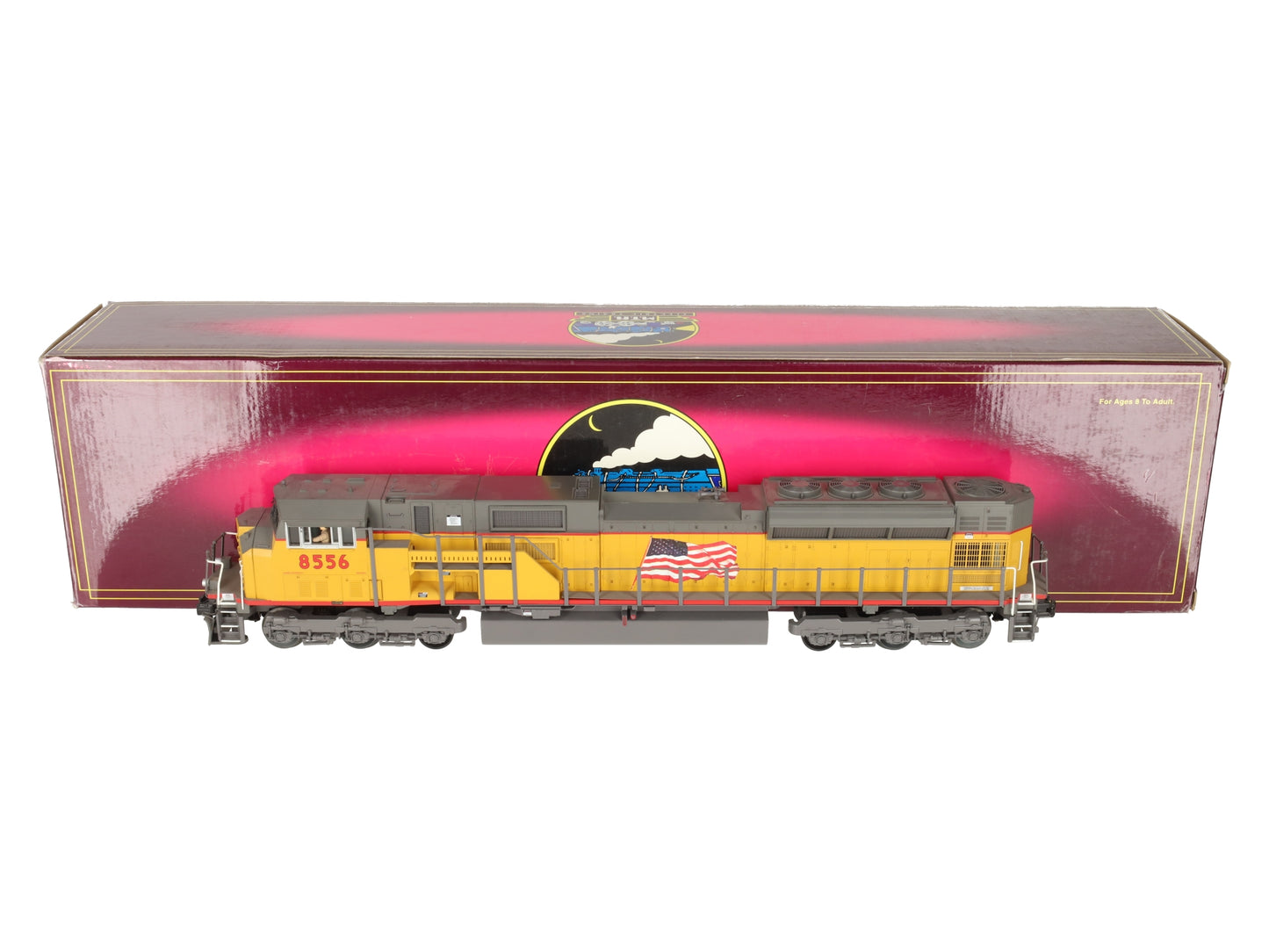 MTH 20-2503-1 Union Pacific SD90MAC Diesel Engine w/US Flag w/PS 2.0 #8556 EX/Box