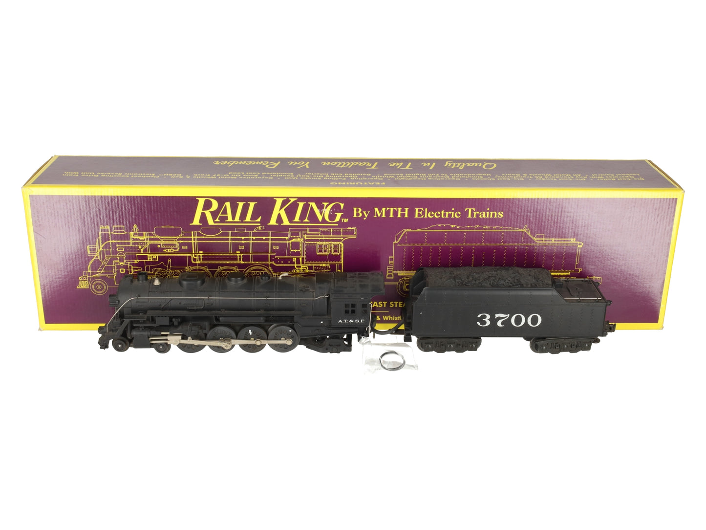 MTH 20-1102 O Gauge Santa Fe Mohawk Steam Locomotive #3700 EX/Box