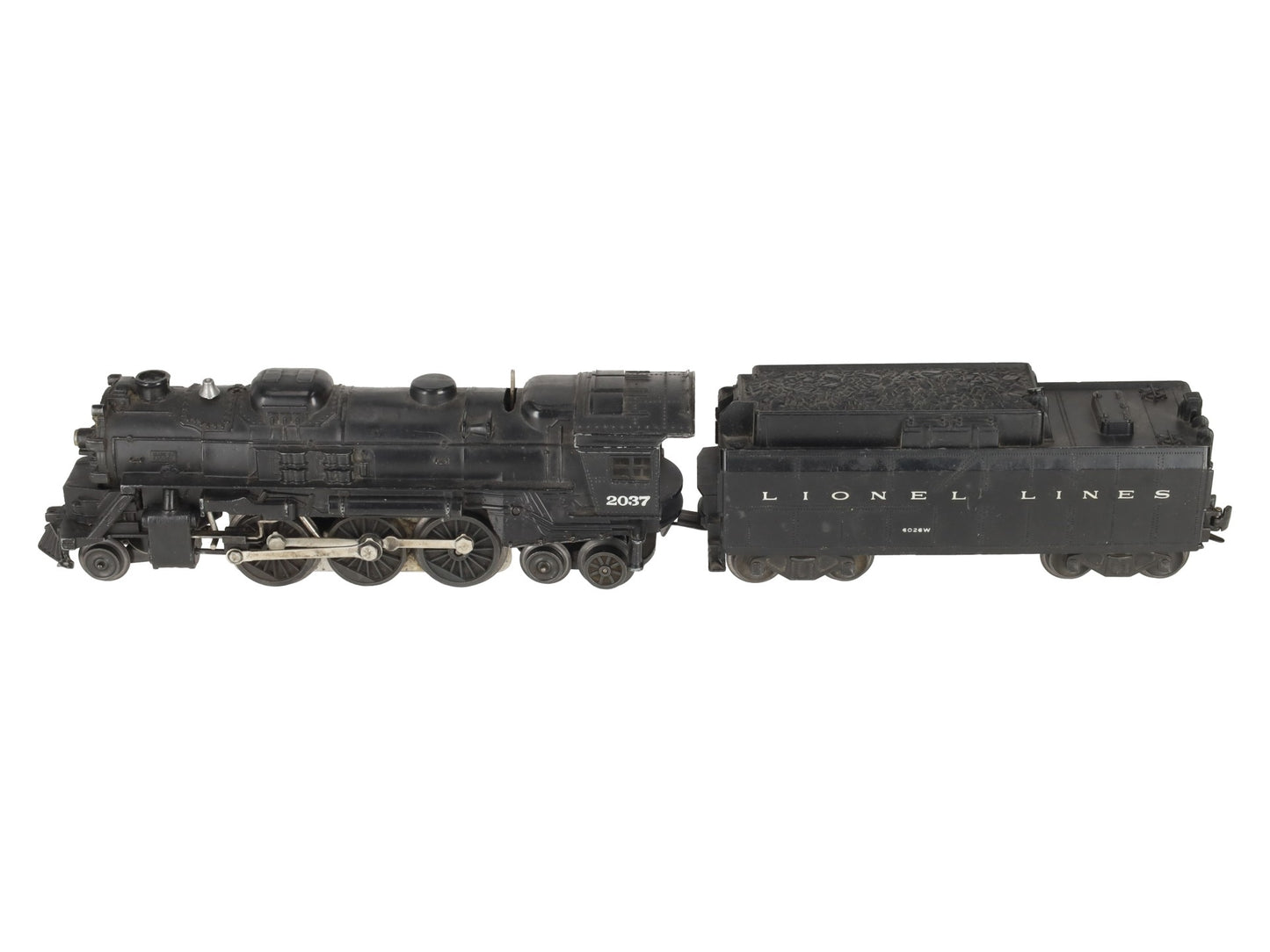 Lionel 2037 Vintage O 2-6-4 Diecast Steam Locomotive and 6026W Tender VG