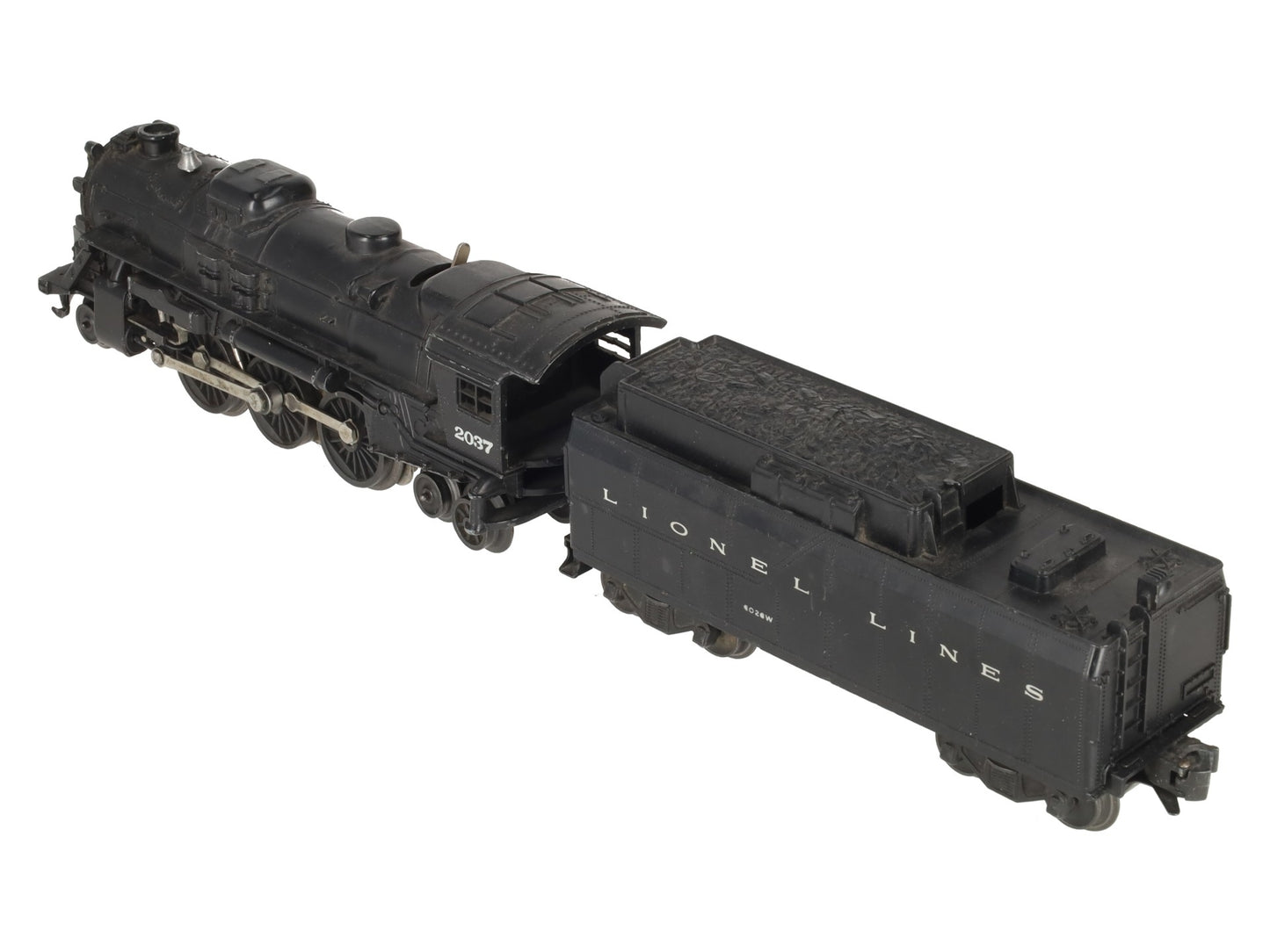Lionel 2037 Vintage O 2-6-4 Diecast Steam Locomotive and 6026W Tender VG