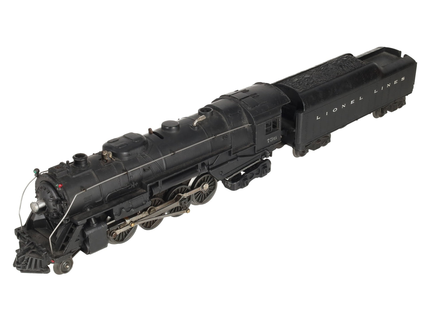 Lionel 736 Vintage O 2-8-4 Lionel Lines Steam Locomotive with 2046W Tender VG