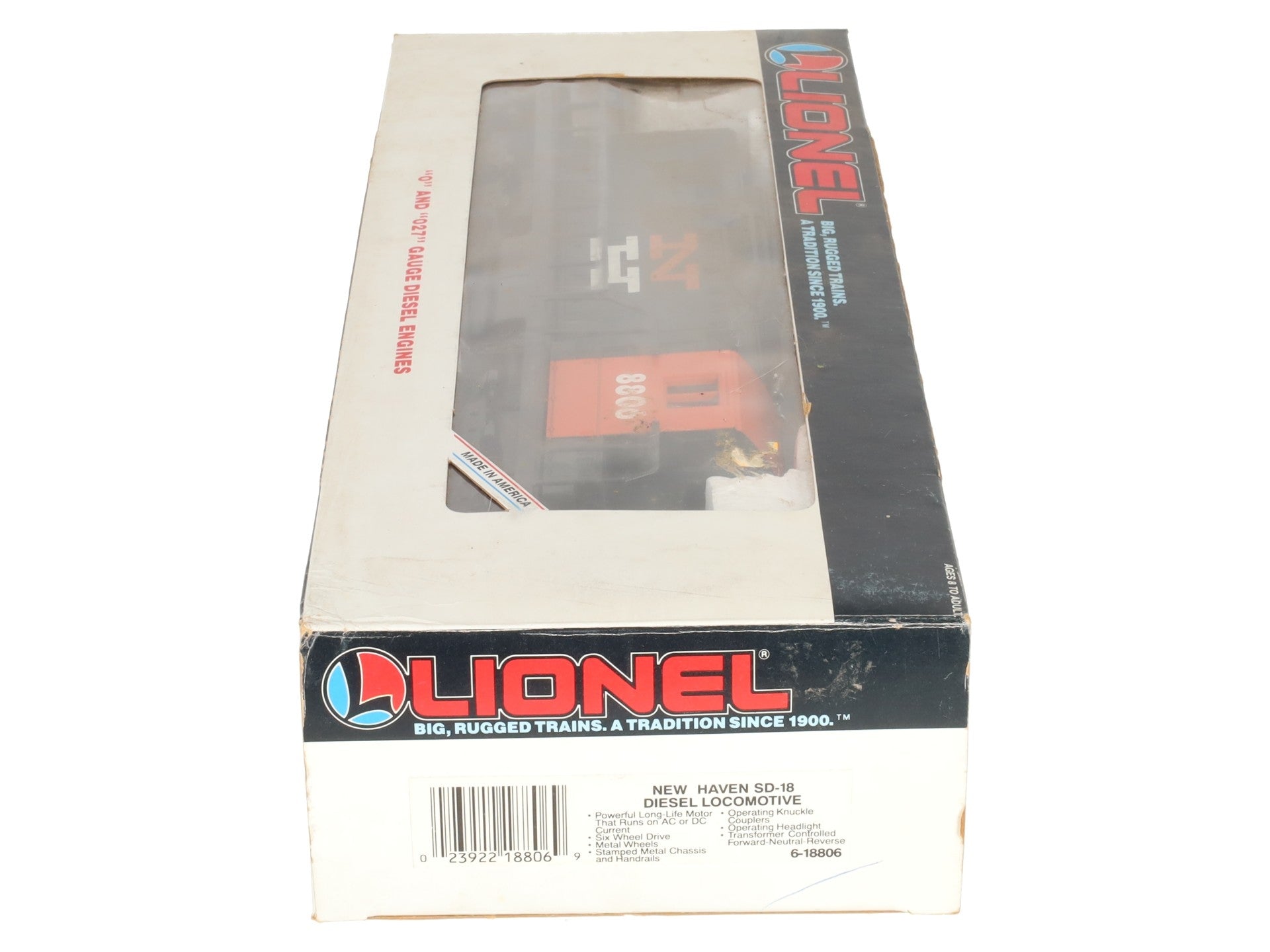 Lionel 6-18806 O Gauge New Haven SD-18 Powered Diesel Locomotive #8806 VG/Box