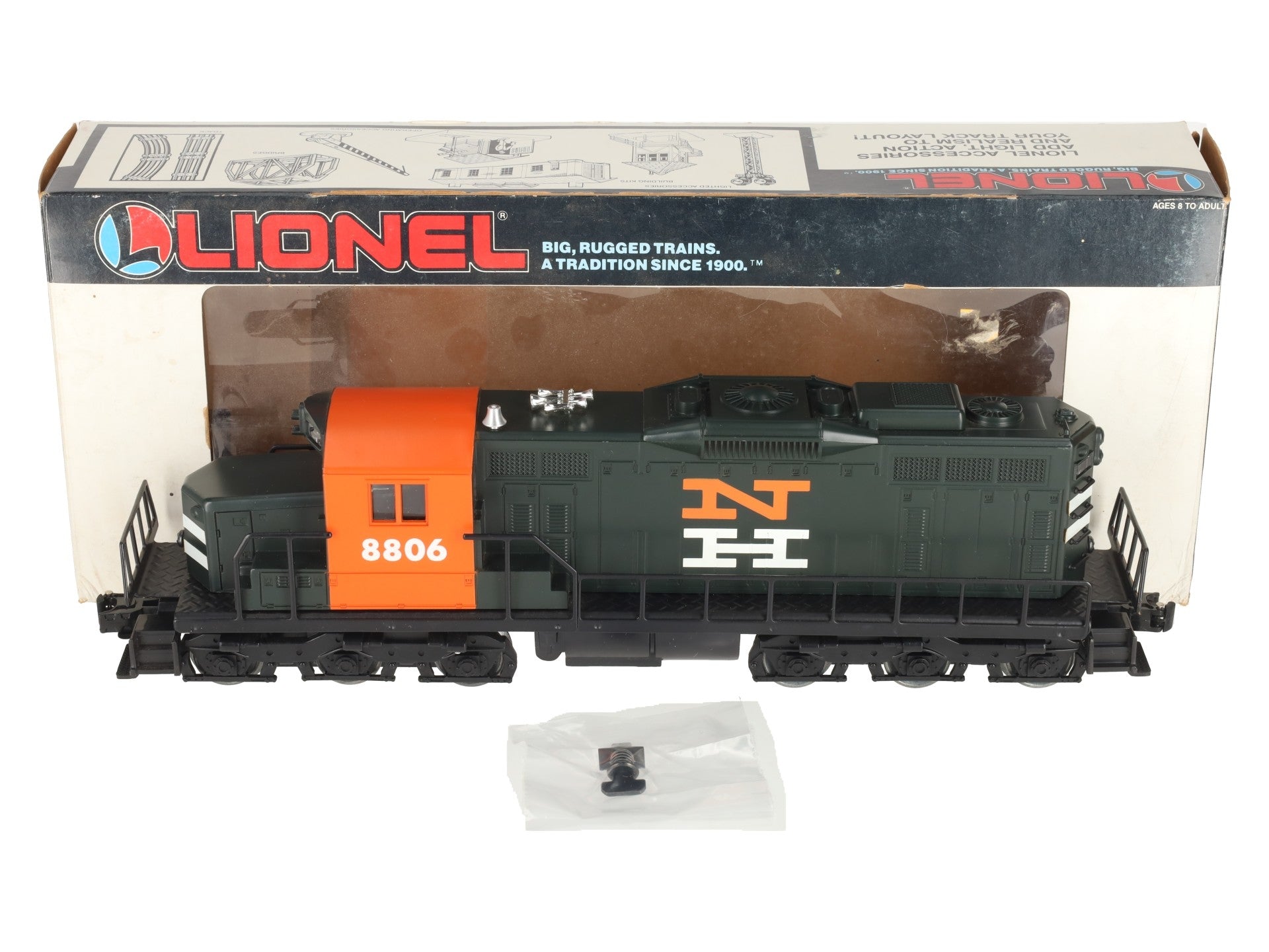 Lionel 6-18806 O Gauge New Haven SD-18 Powered Diesel Locomotive #8806 VG/Box