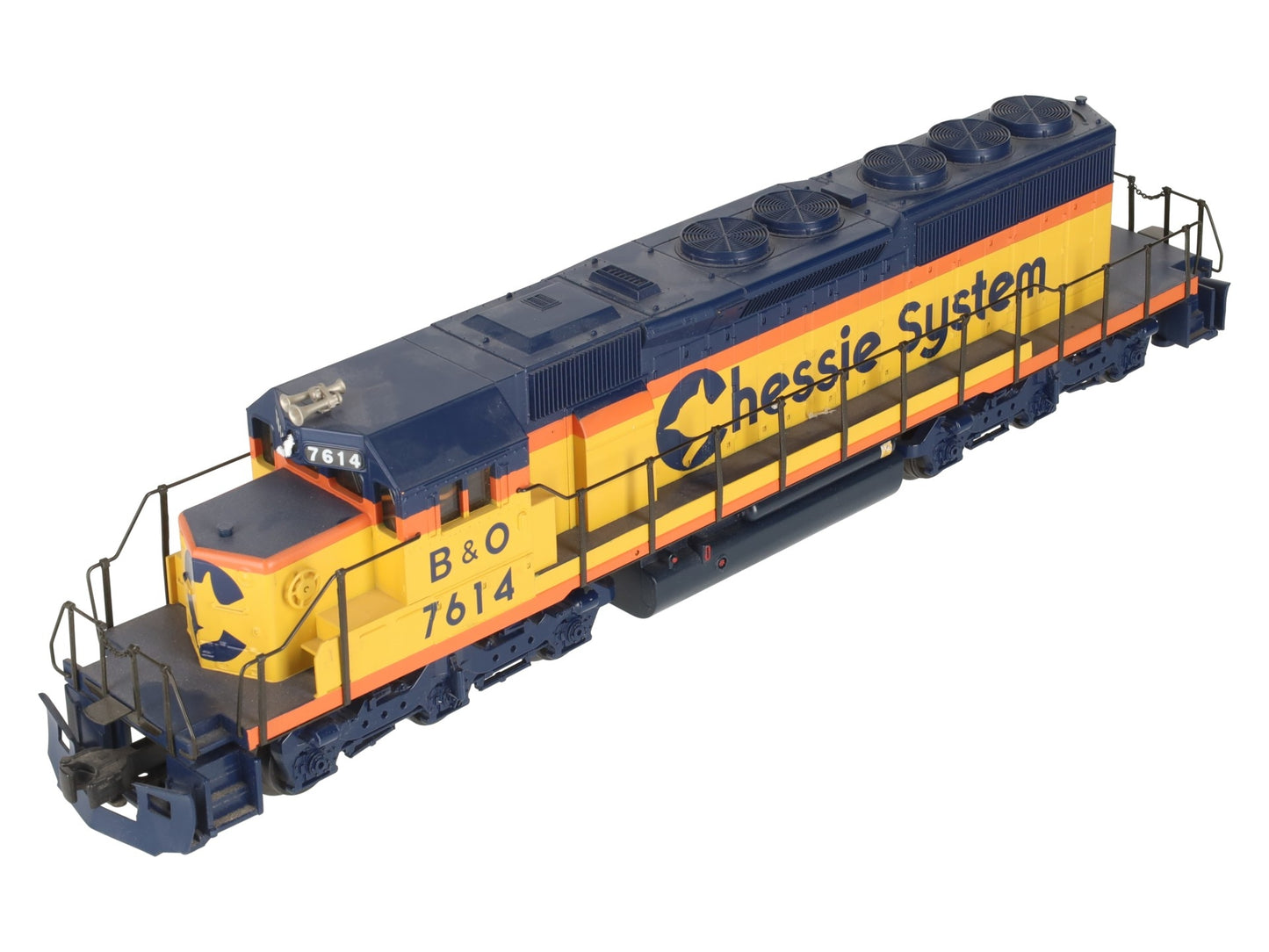 Weaver 7614 O Chessie SD-40-2 Powered Diesel Locomotive #7614 EX/Box