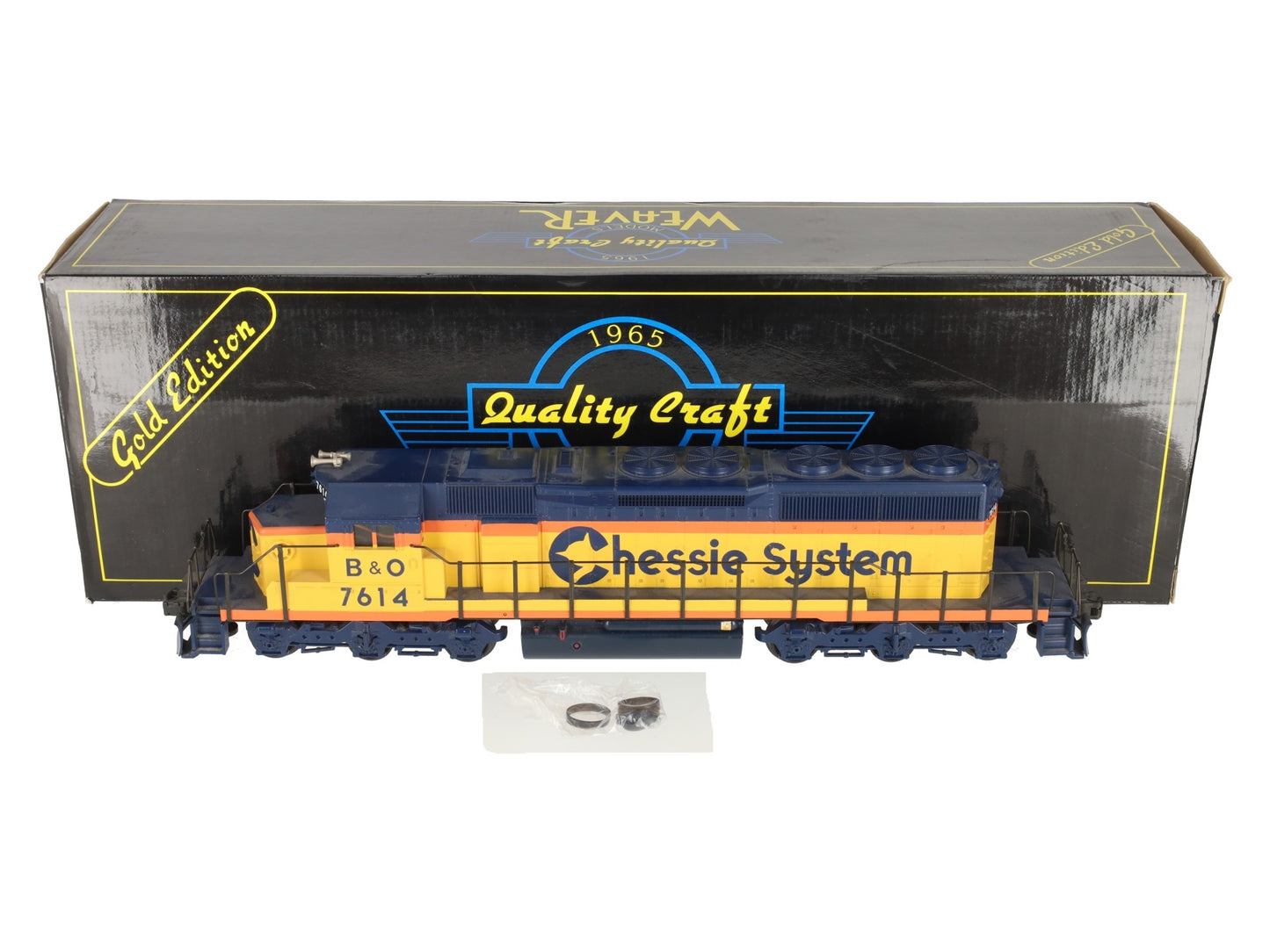 Weaver 7614 O Chessie SD-40-2 Powered Diesel Locomotive #7614 EX/Box
