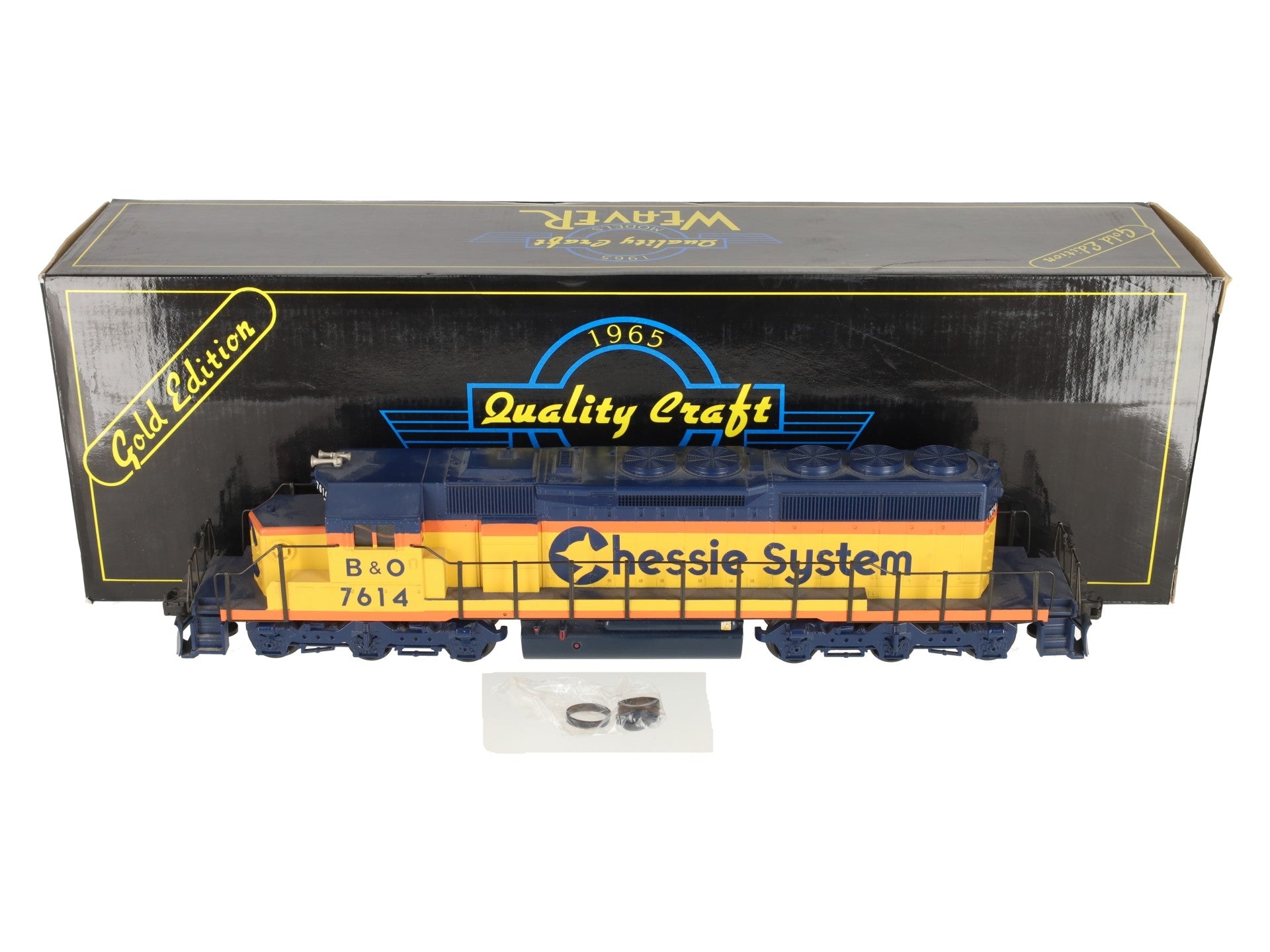 Weaver 7614 O Chessie SD-40-2 Powered Diesel Locomotive #7614 EX/Box