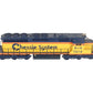 Weaver 7614 O Chessie SD-40-2 Powered Diesel Locomotive #7614 EX/Box