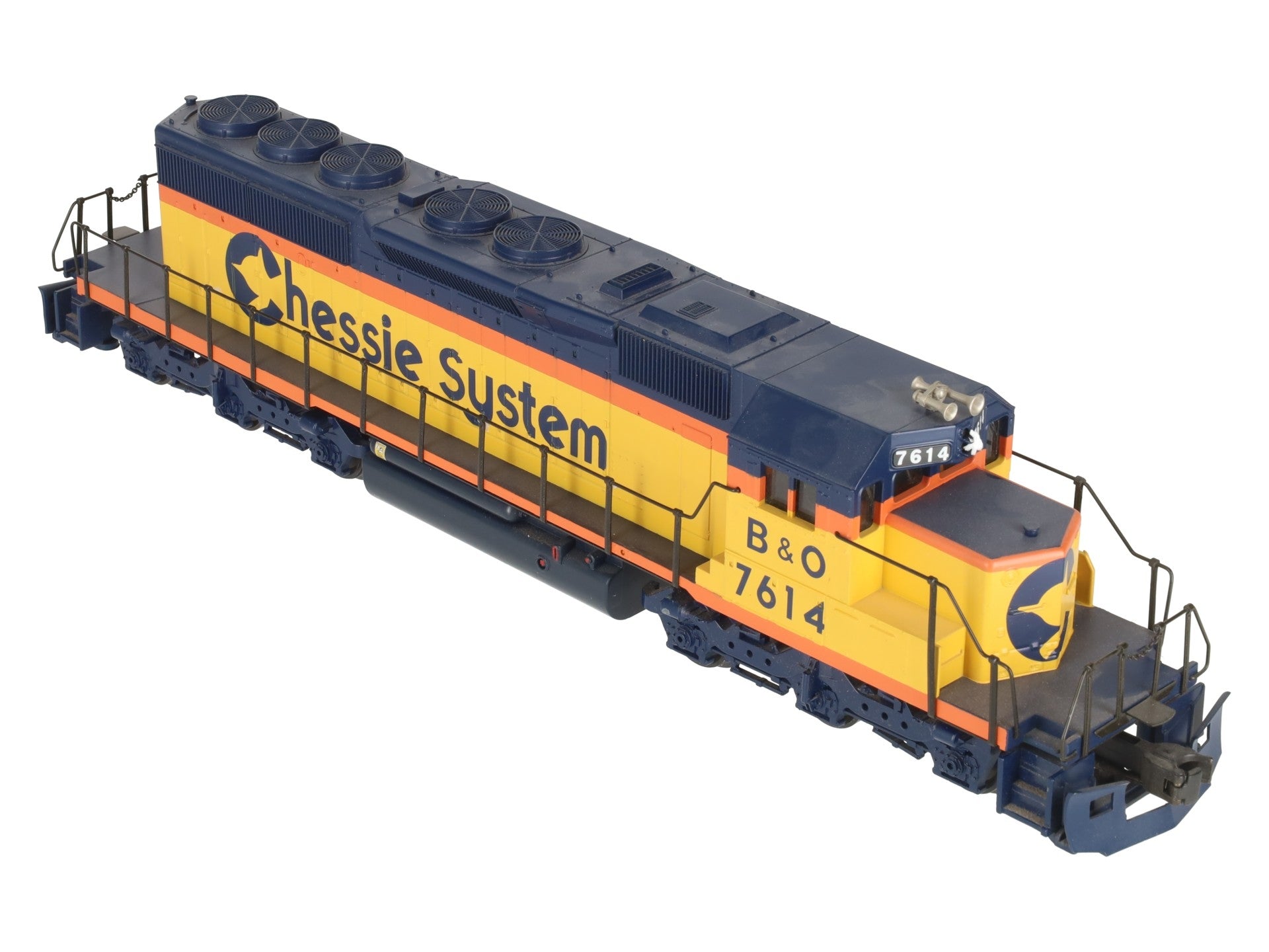 Weaver 7614 O Chessie SD-40-2 Powered Diesel Locomotive #7614 EX/Box