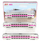 Atlas 20007404 HO Scale MBTA Multi Level Commuter Carb and Trailer- 3pk LN/Box