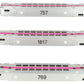 Atlas 20007404 HO Scale MBTA Multi Level Commuter Carb and Trailer- 3pk LN/Box