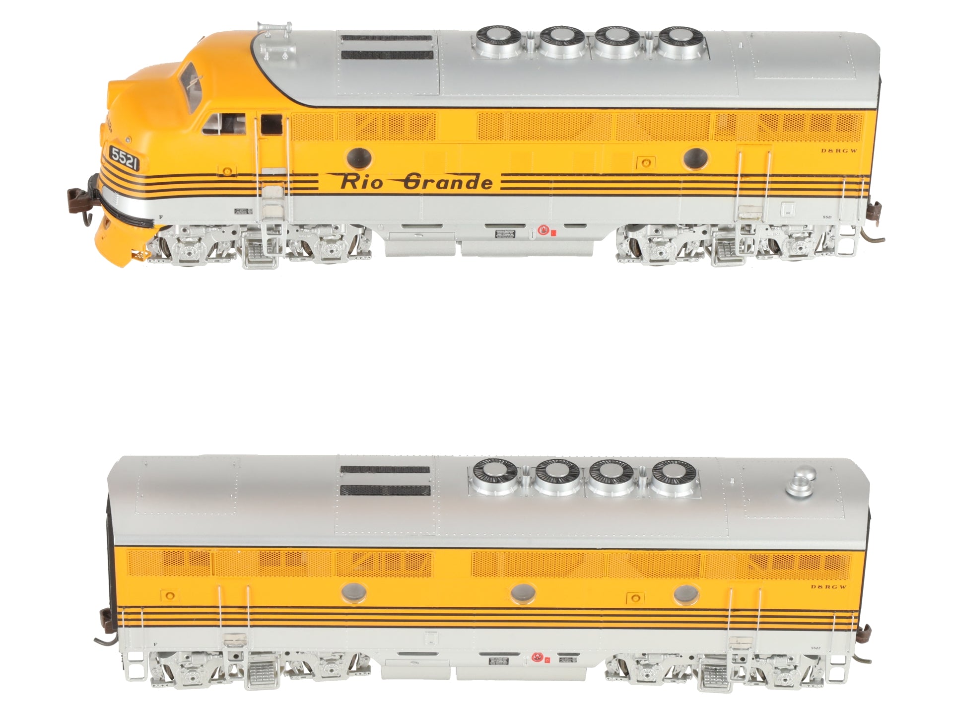 Athearn G2521 HO Scale Denver & Rio Grande Western EMD F3 AB Diesel Set LN/Box