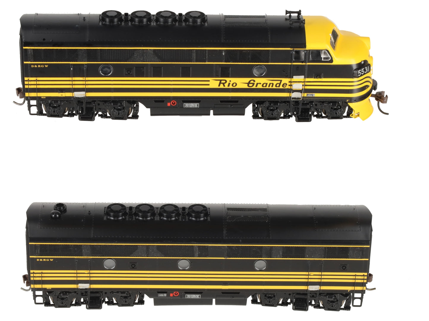 Athearn G2533 HO Scale Denver & Rio Grande Western EMD F3 AB Diesel Set EX/Box