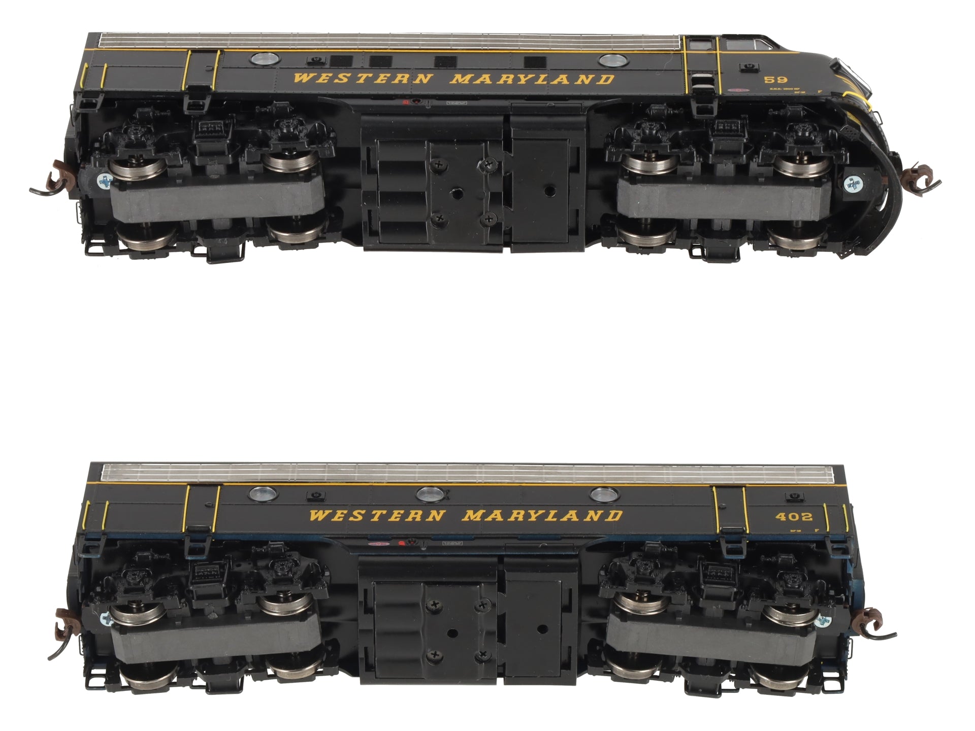 Athearn G1619 HO Scale Western Maryland F-7A/F-7B Diesel Locomotives LN/Box