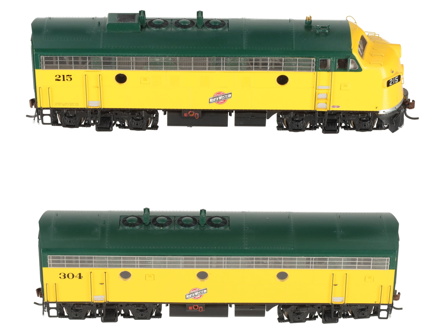 Athearn G22169 HO C&NW/Freight F-5A/F-5A Diesel Locomotive with Sound #215, #304 EX/Box