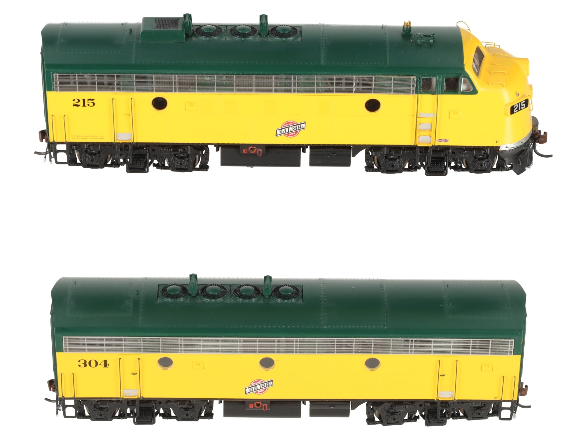 Athearn G22169 HO C&NW/Freight F-5A/F-5A Diesel Locomotive with Sound #215, #304 EX/Box