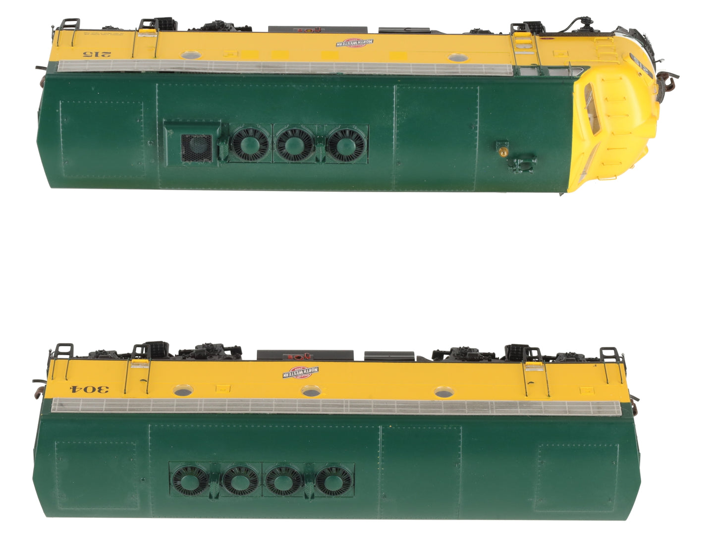 Athearn G22169 HO C&NW/Freight F-5A/F-5A Diesel Locomotive with Sound #215, #304 EX/Box