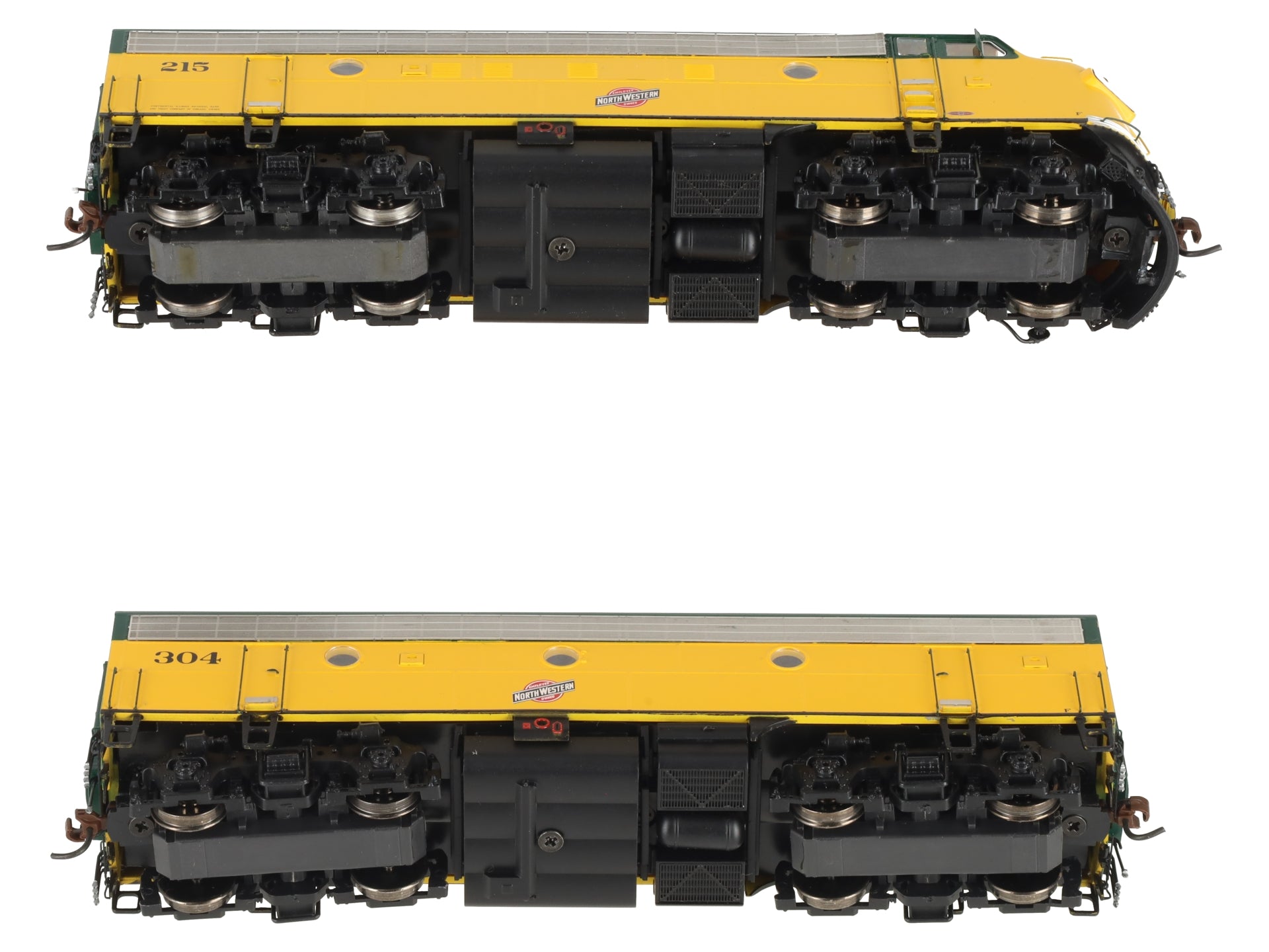 Athearn G22169 HO C&NW/Freight F-5A/F-5A Diesel Locomotive with Sound #215, #304 EX/Box